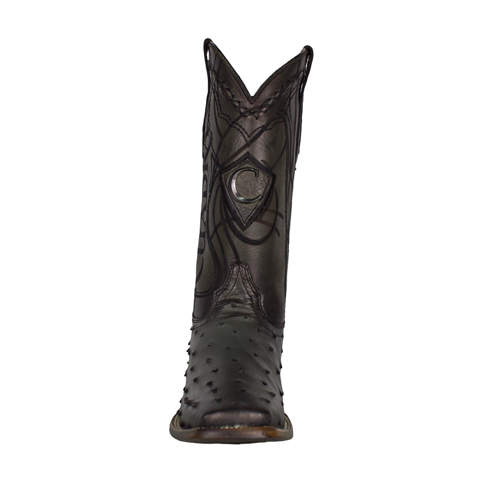 Cuadra MN Ostrich Square Toe Boot 3Z1OA1 Flame Gris