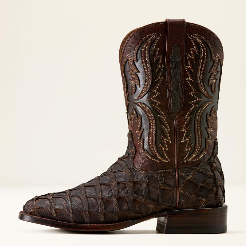 Ariat Men Pirarucu Ashwood Wide Square Toe Cowboy Boot 10072899