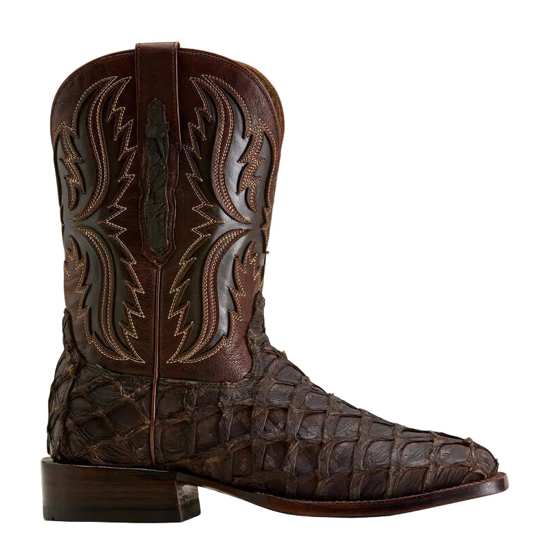 Ariat Men Pirarucu Ashwood Wide Square Toe Cowboy Boot 10072899