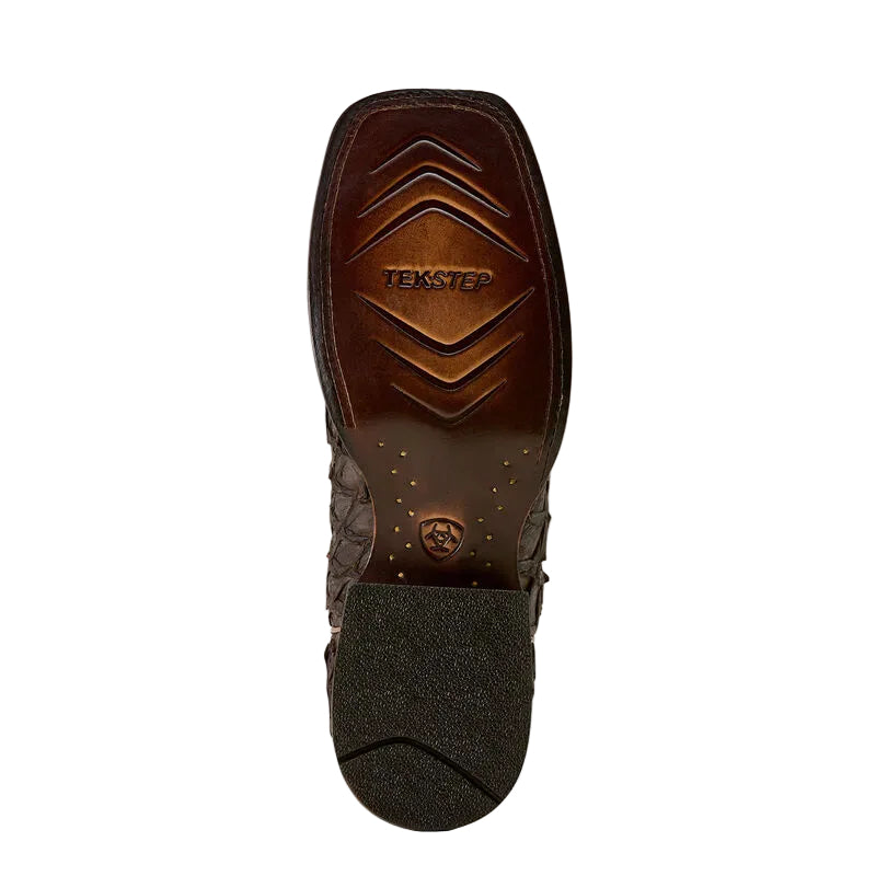 Ariat Men Pirarucu Ashwood Wide Square Toe Cowboy Boot 10072899