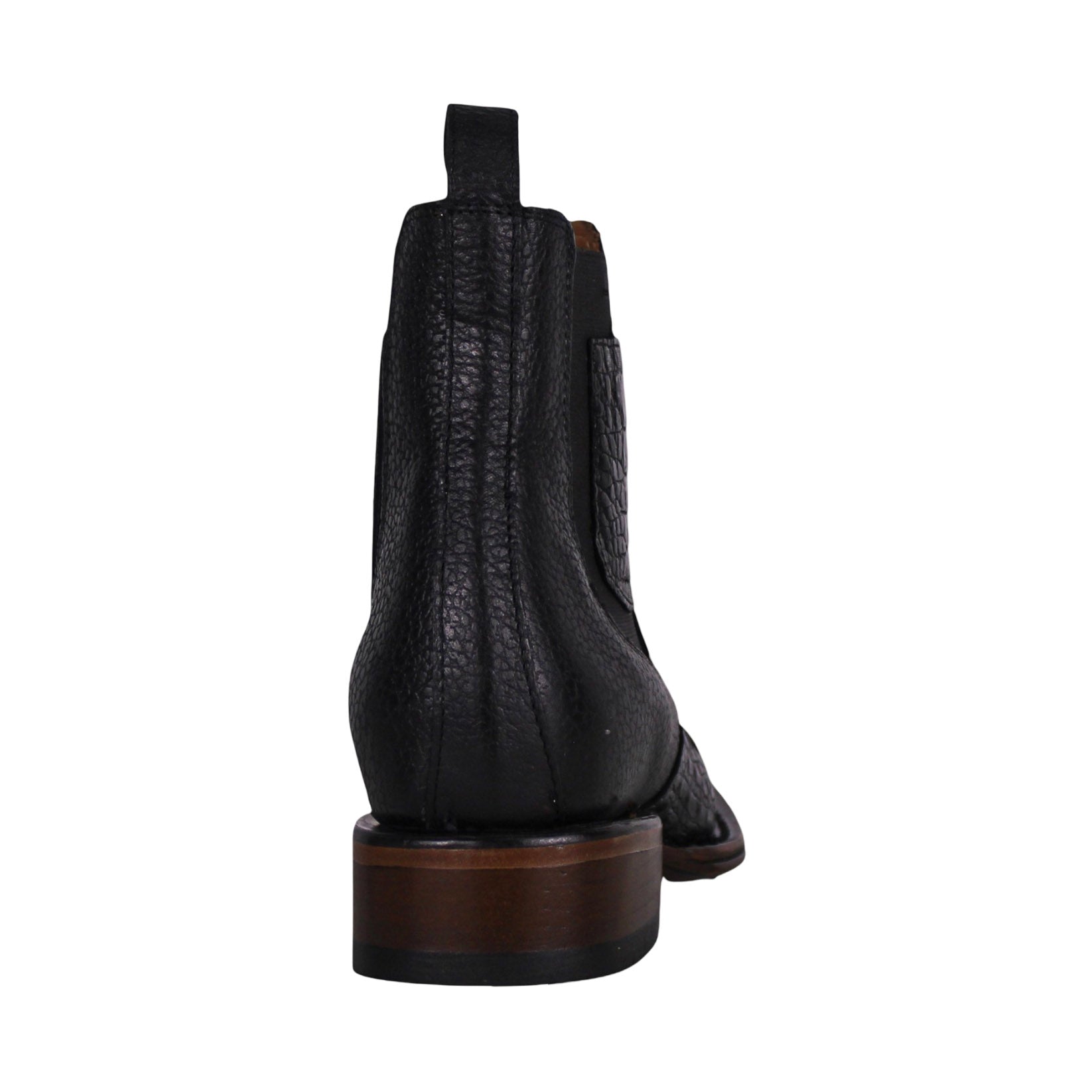 Cerrito MN Caiman Square Toe Ankle Boot IST097C Black
