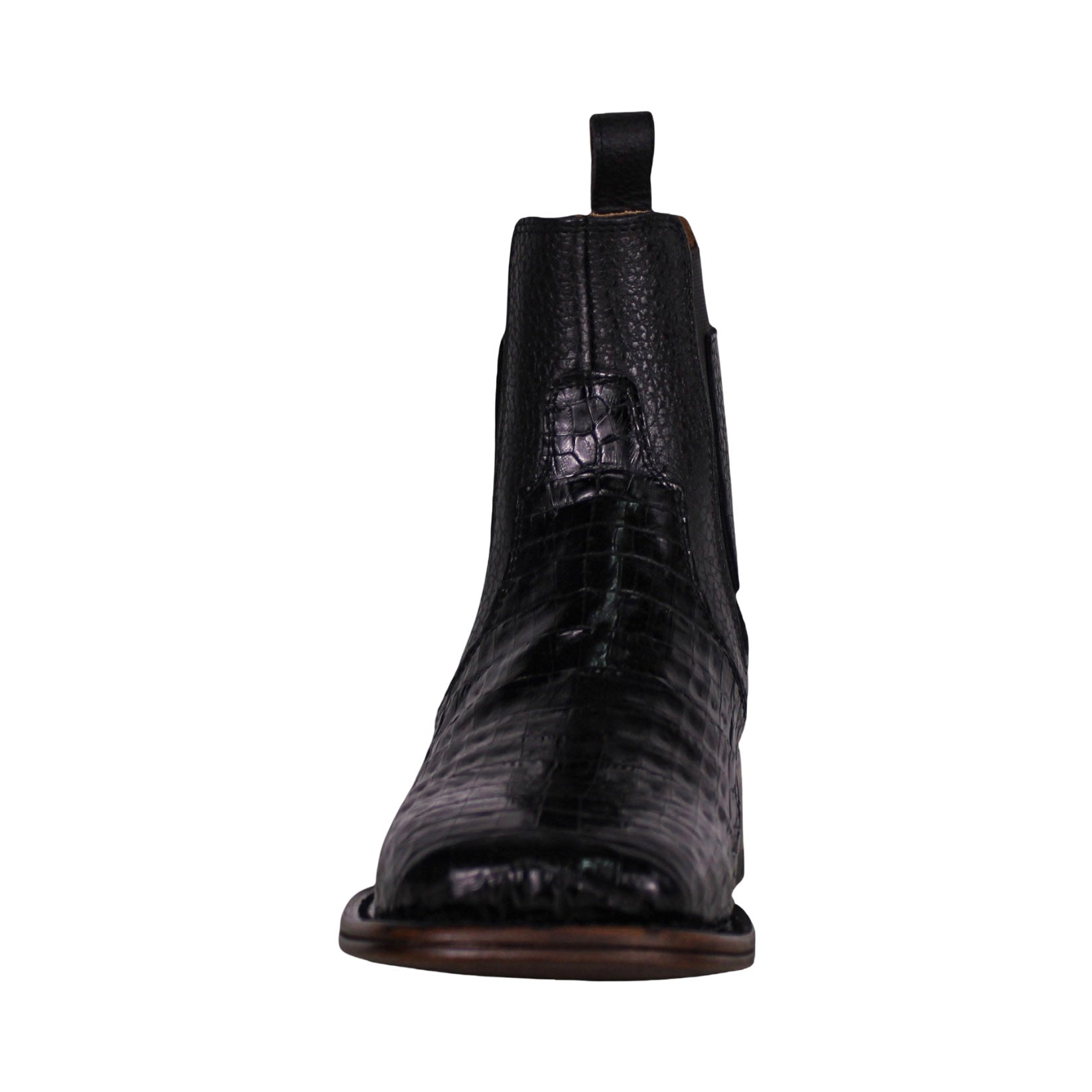 Cerrito MN Caiman Square Toe Ankle Boot IST097C Black