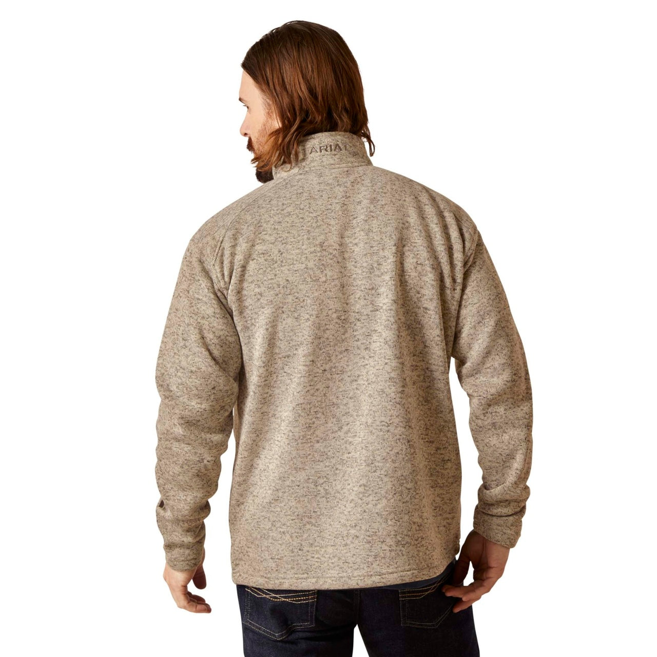 Ariat Men Caldwell Logo 1/4 Zip Sweater BGE 10073710