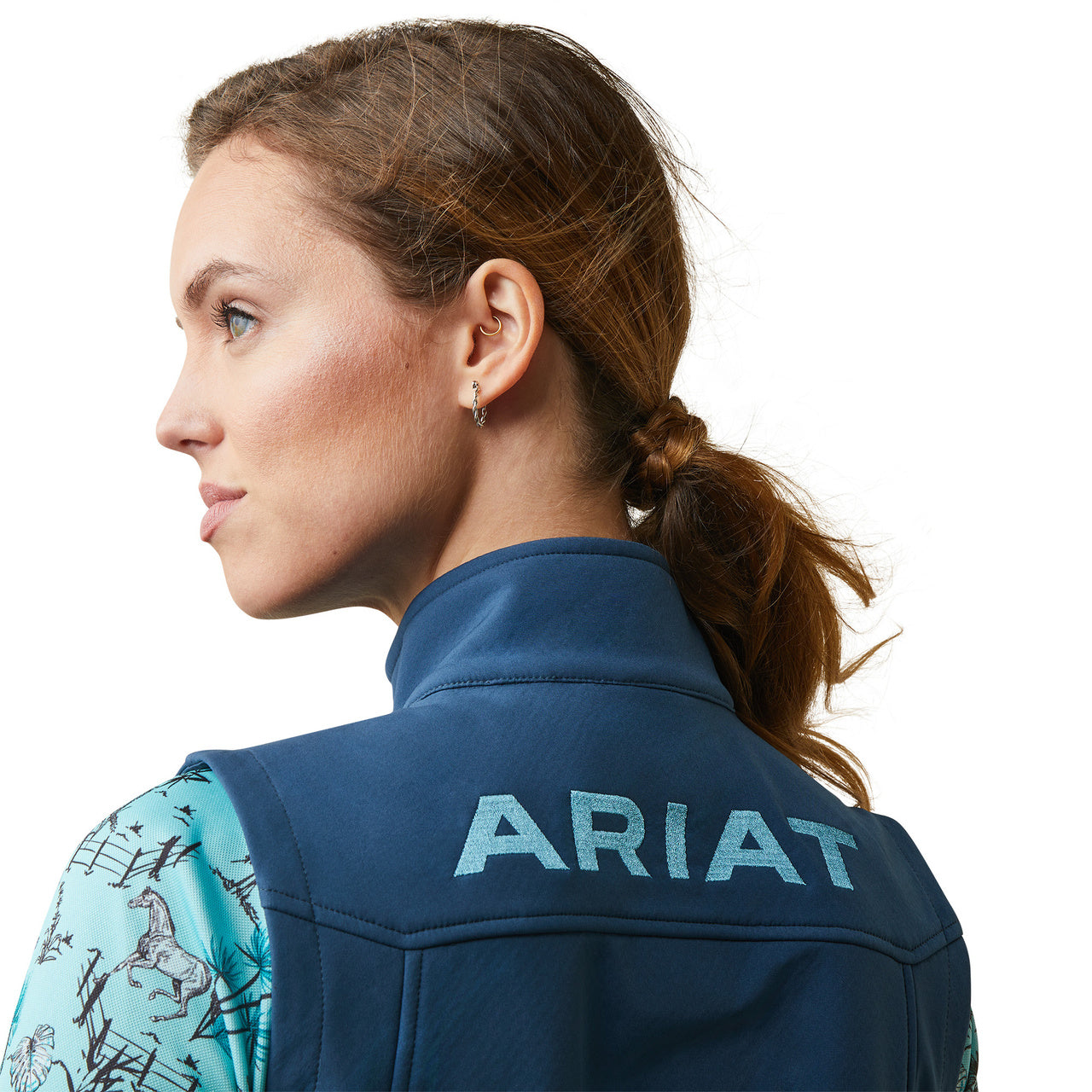 Ariat Women New Team Deep Petroleum Softshell Vest 10043466