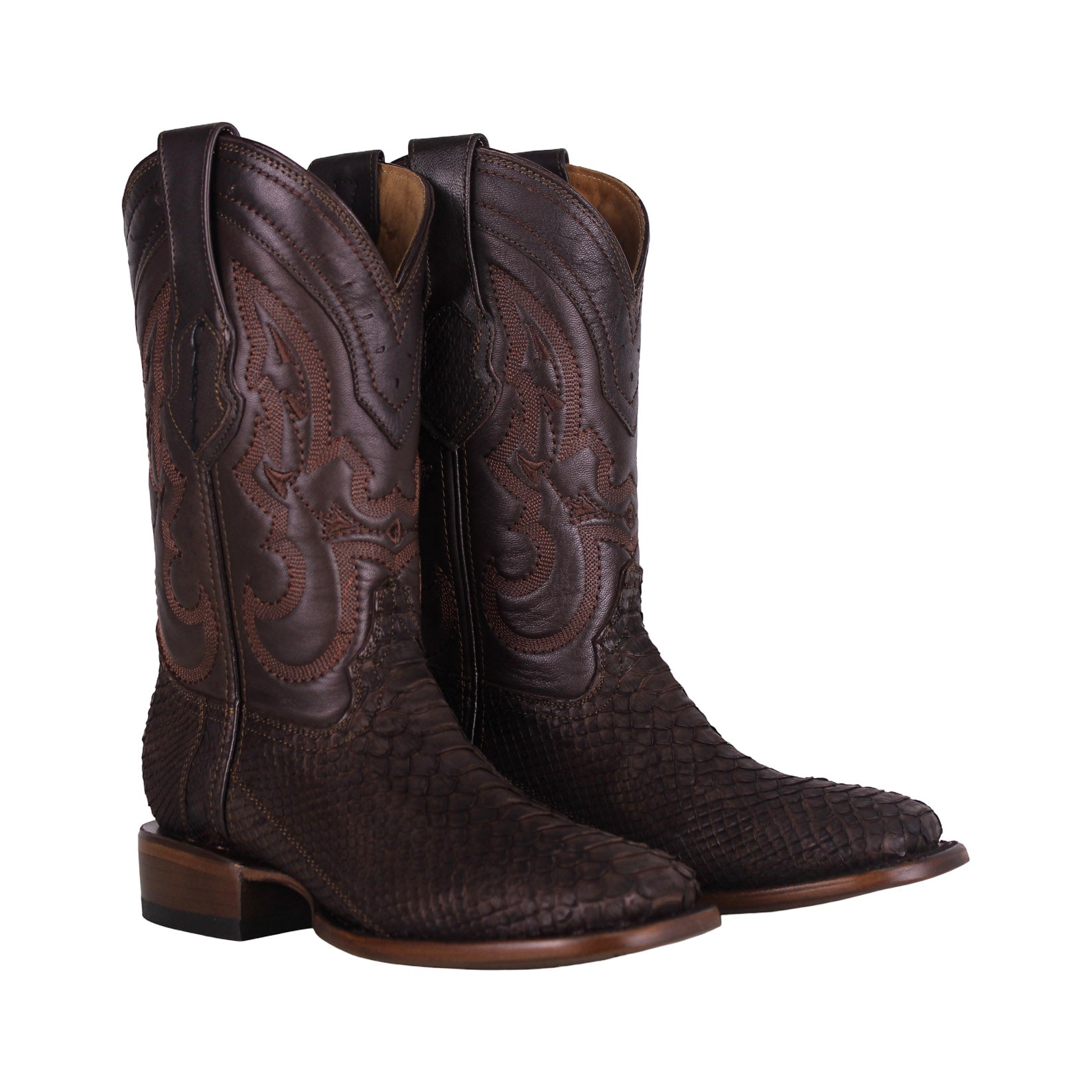 Cerrito MN Python Square Toe Boot ISB229C Brown