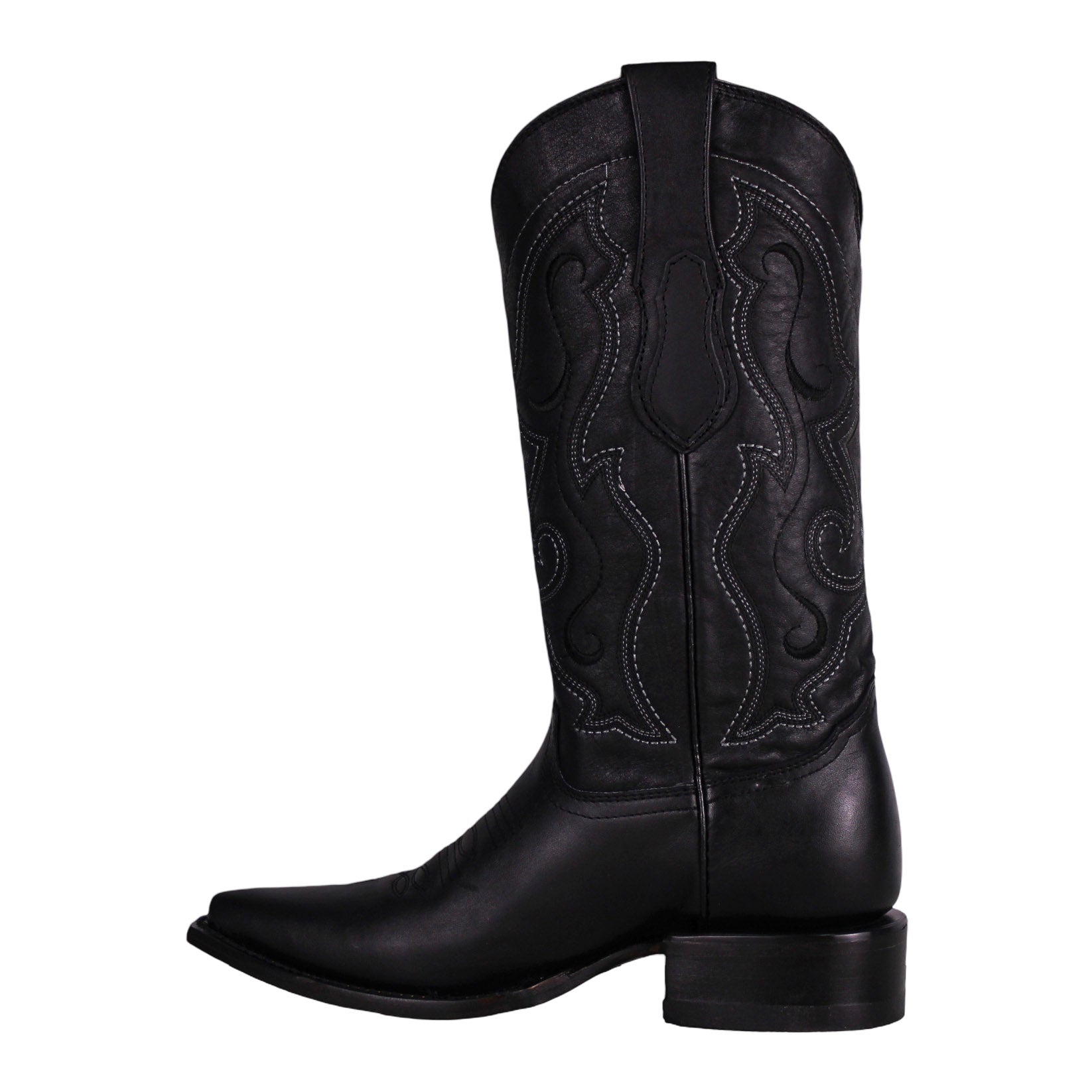 Cerrito MN Cowhide Snip Toe Boot PU010 Graso Black