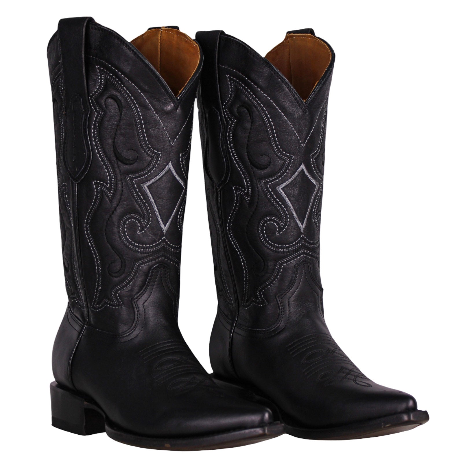 Cerrito MN Cowhide Snip Toe Boot PU010 Graso Black