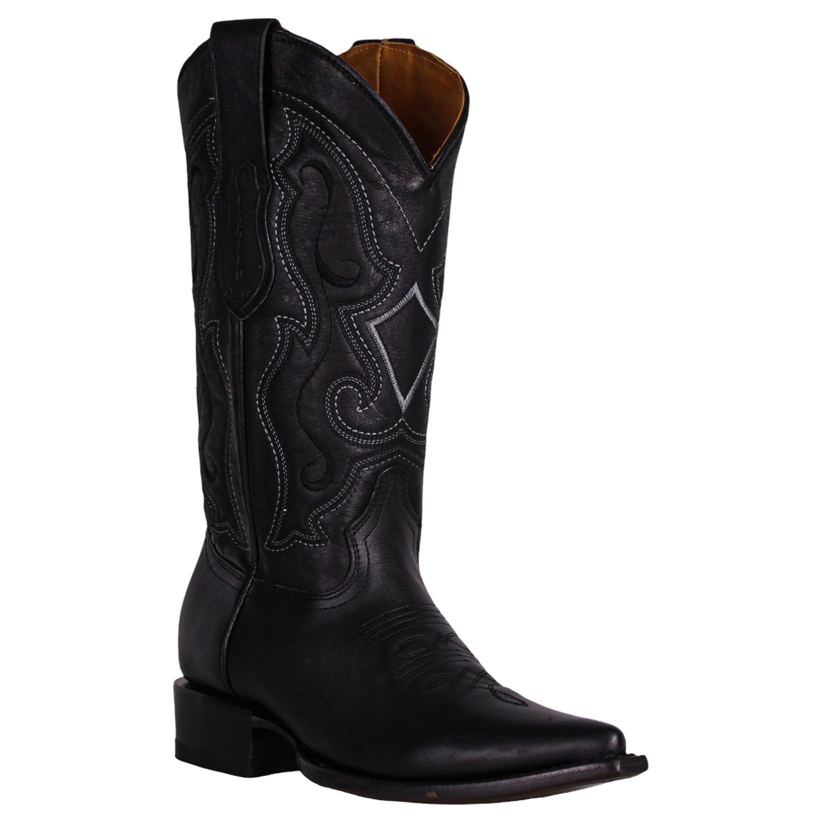 Cerrito MN Cowhide Snip Toe Boot PU010 Graso Black