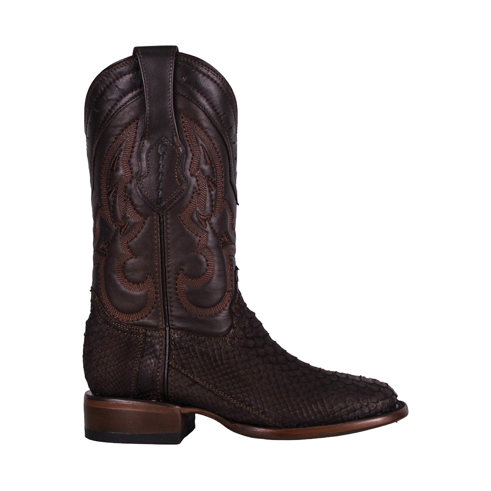 Cerrito MN Python Square Toe Boot ISB229C Brown