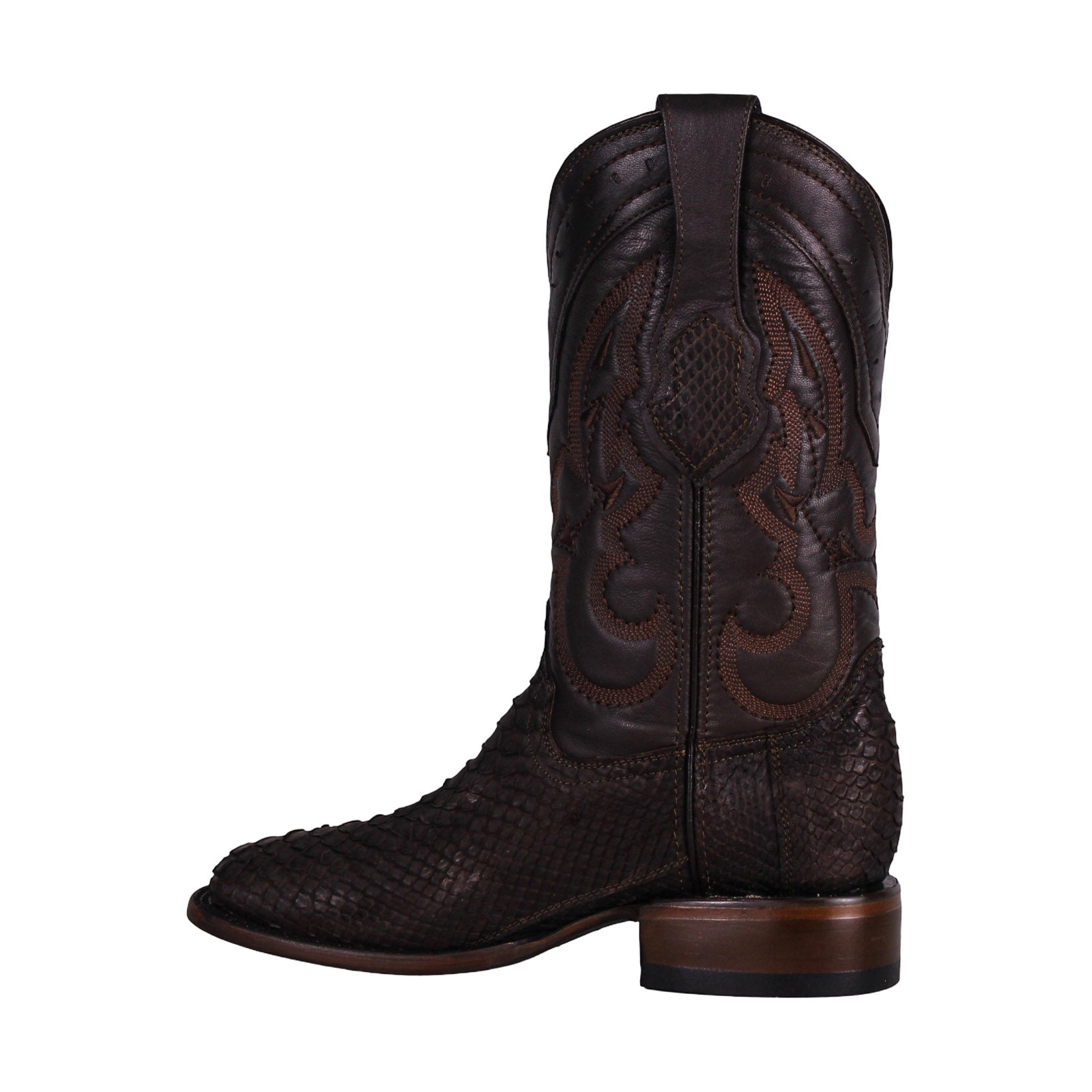Cerrito MN Python Square Toe Boot ISB229C Brown