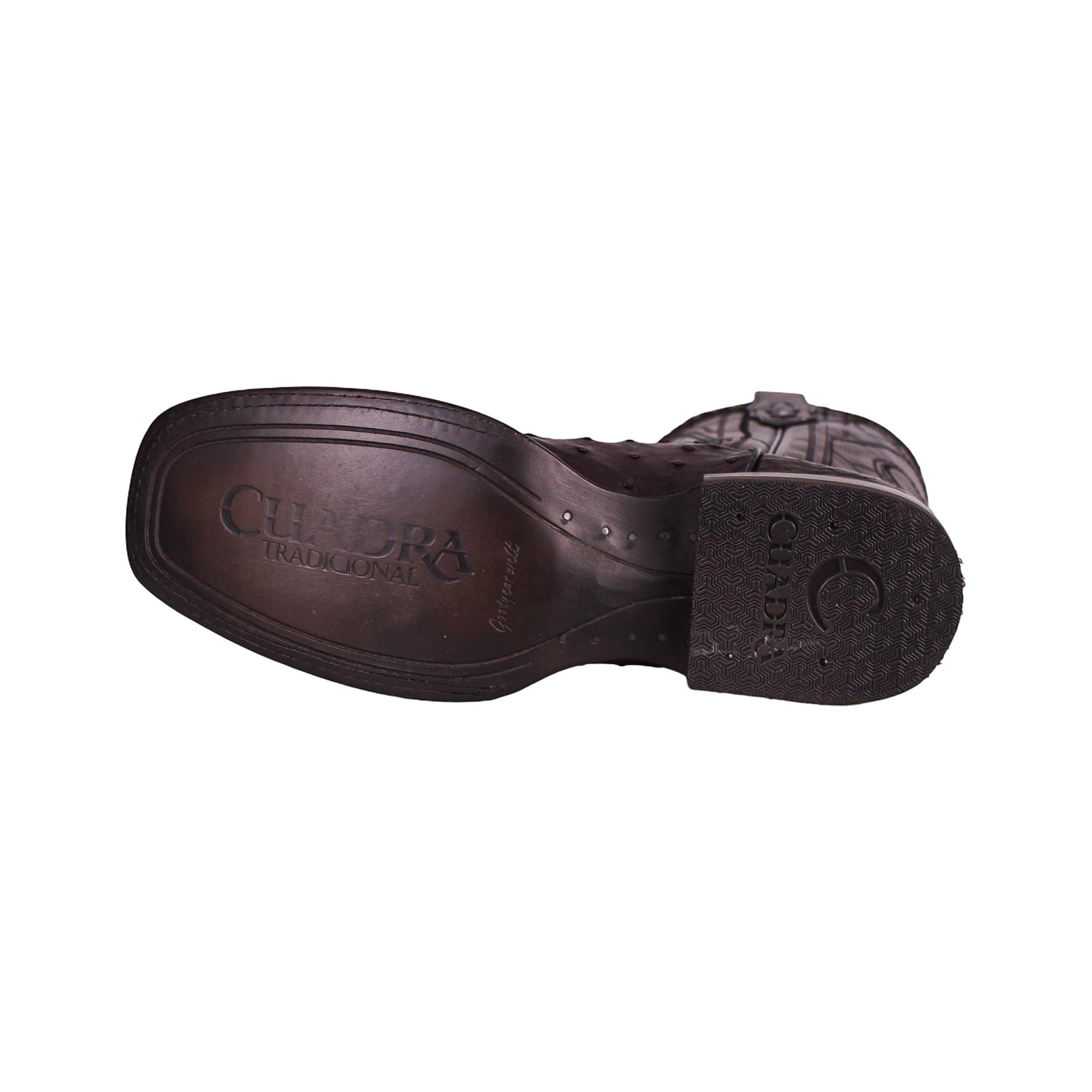 Cuadra MN Ostrich Square Toe Boot 3Z1OA1 Blackcherry
