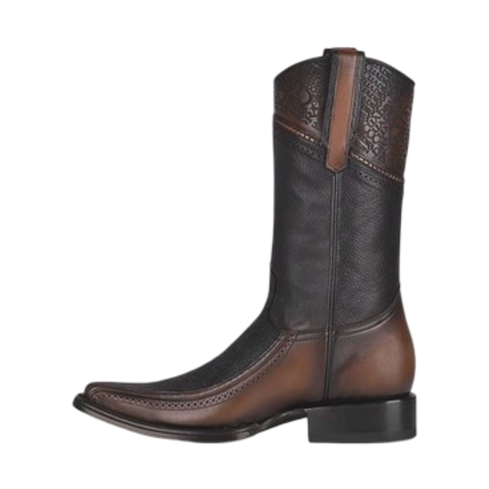 Cuadra Men Stingray Narrow Square Toe Boot 1B1DMA Black