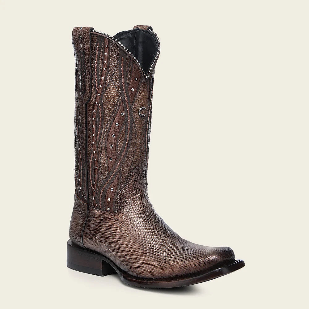 Cuadra WMN Copper Karung Laser & Embroidery Boots 1F3ZKA Bronze