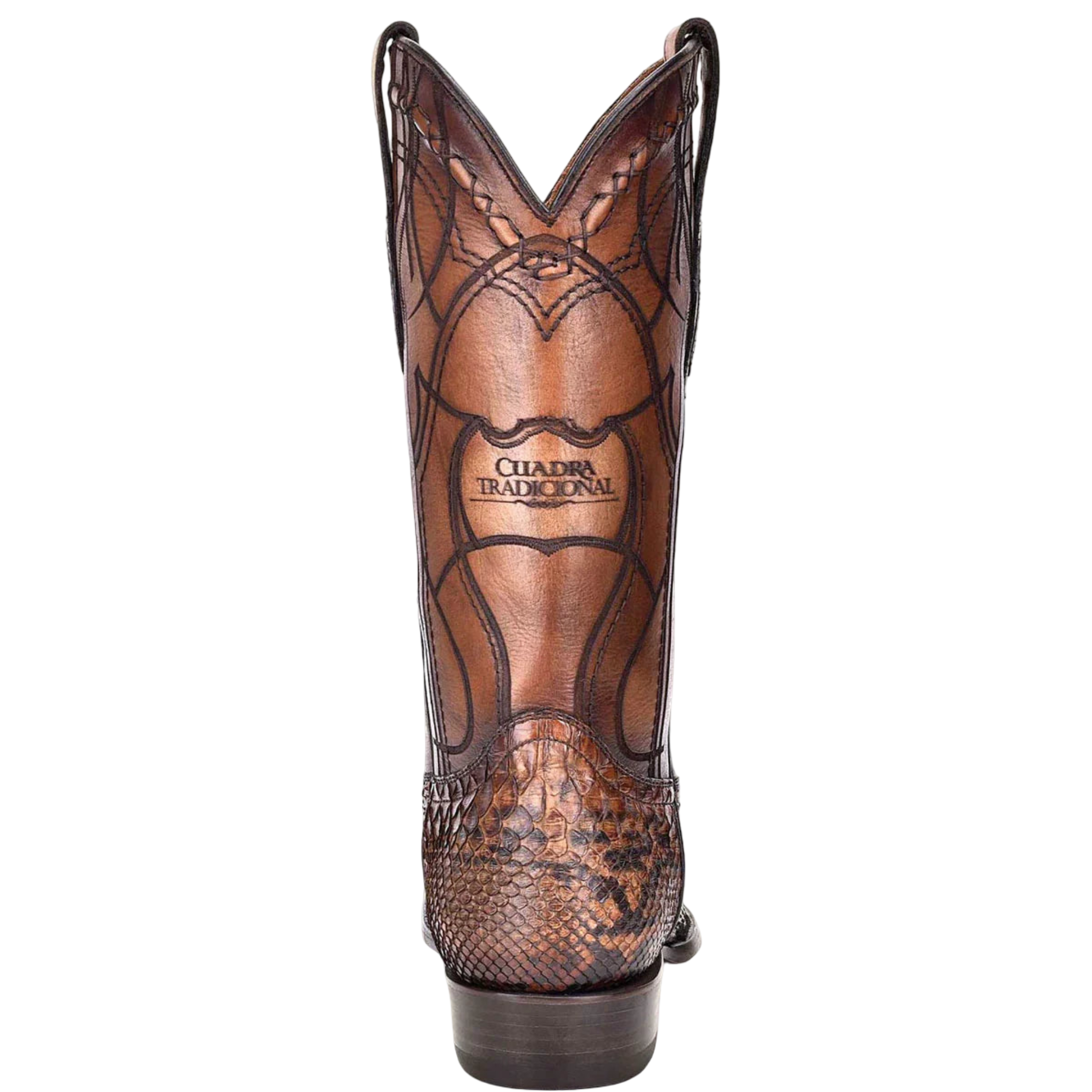 Cuadra MN Python Narrow Square Toe Boot 1J1NPH Brown