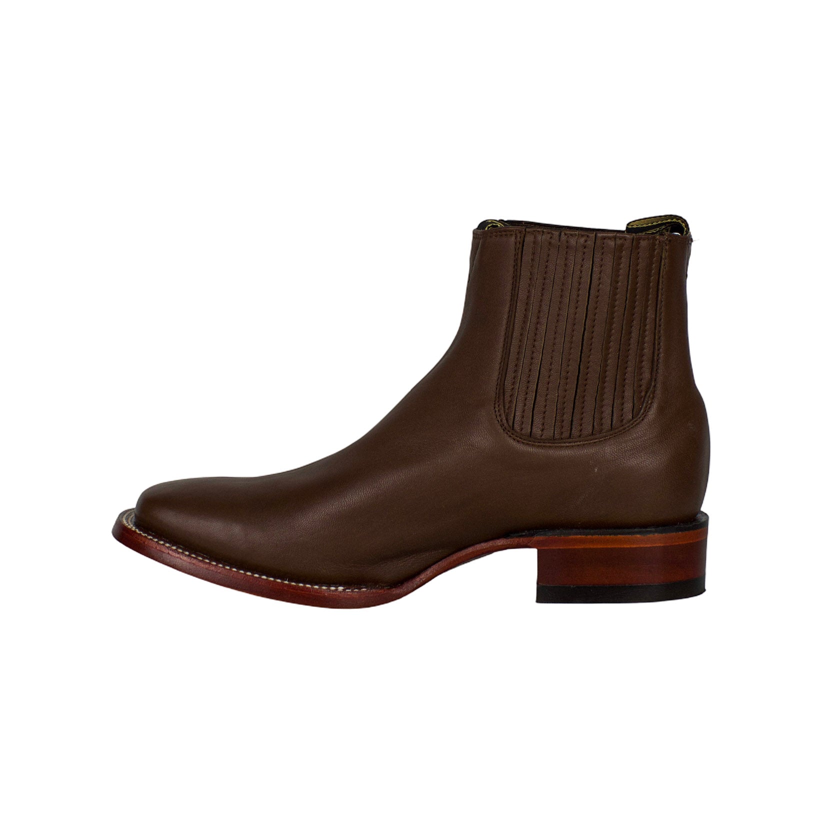 Los Altos Men Deer Light Brown 82B8307 Square Toe Ankle Boots