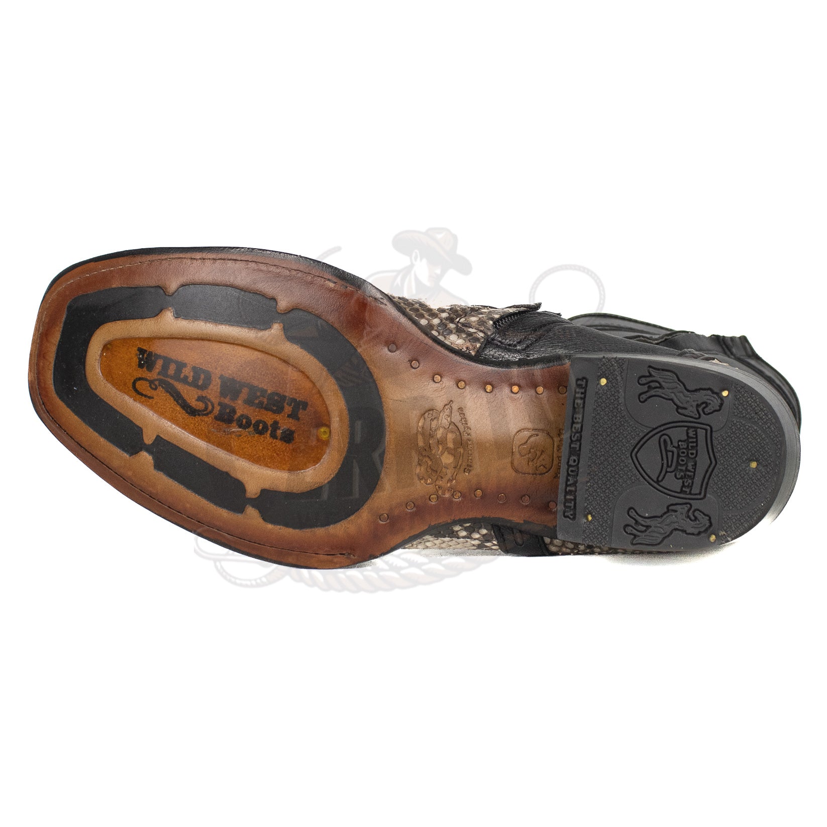 Wild West MN Natural 79B5749 Python Dubai Toe Short Boot