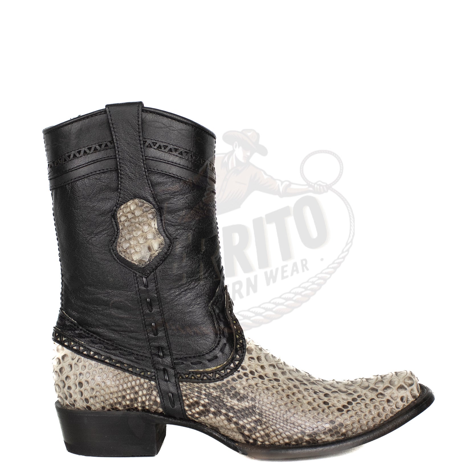 Wild West MN Natural 79B5749 Python Dubai Toe Short Boot