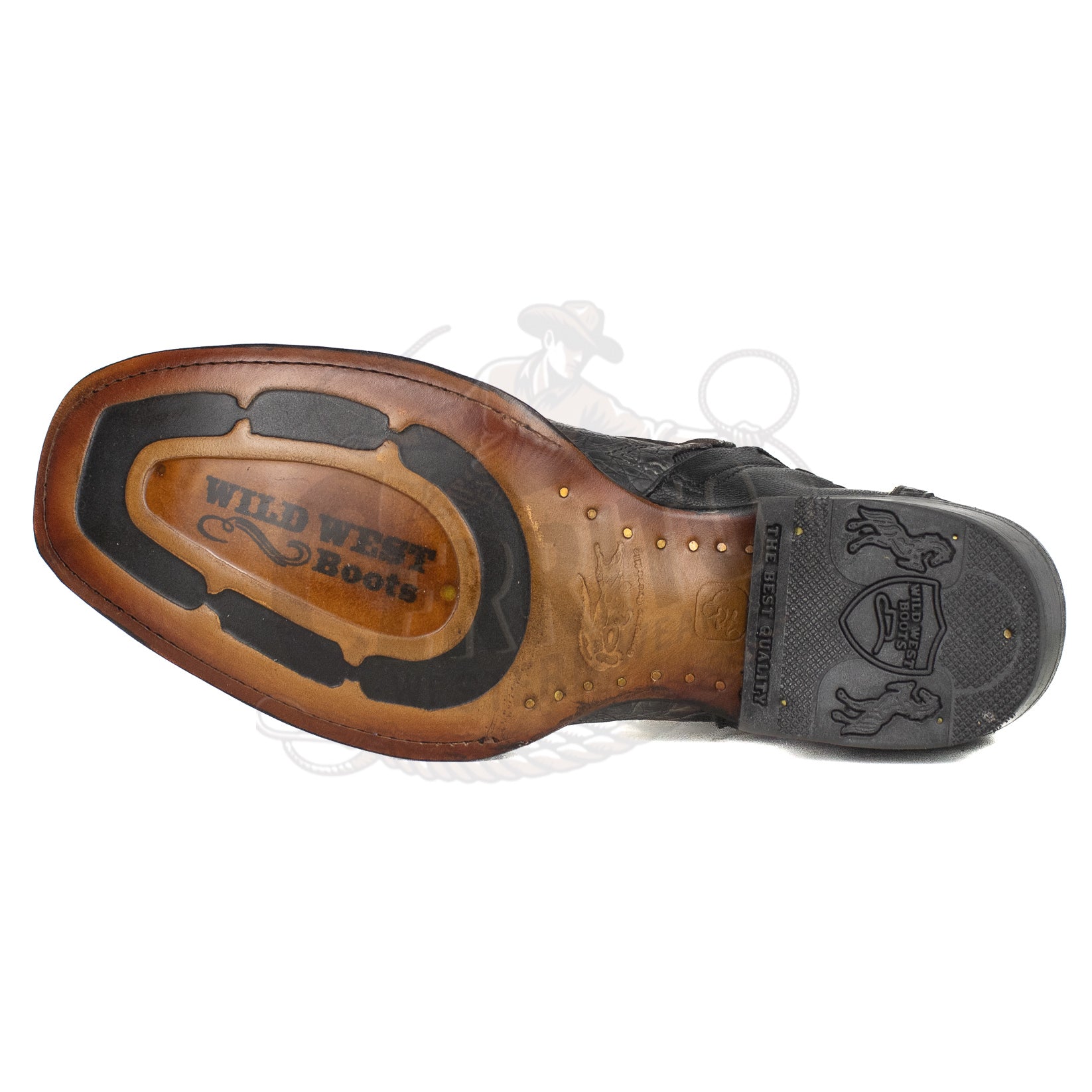 Wild West Men Caiman Faded Gray 79B8238 Dubai Toe Short Boot
