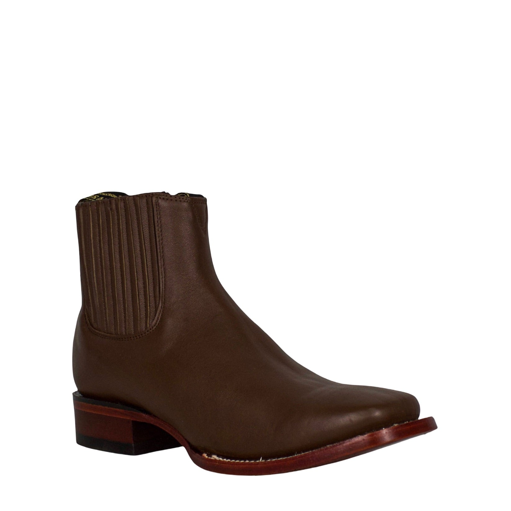 Los Altos Men Deer Light Brown 82B8307 Square Toe Ankle Boots