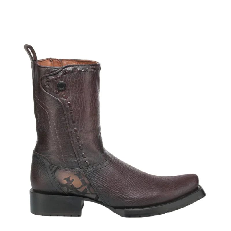 Cuadra Men Urban Engraved Bovine Cowhide Boot 1J3NRS Brown