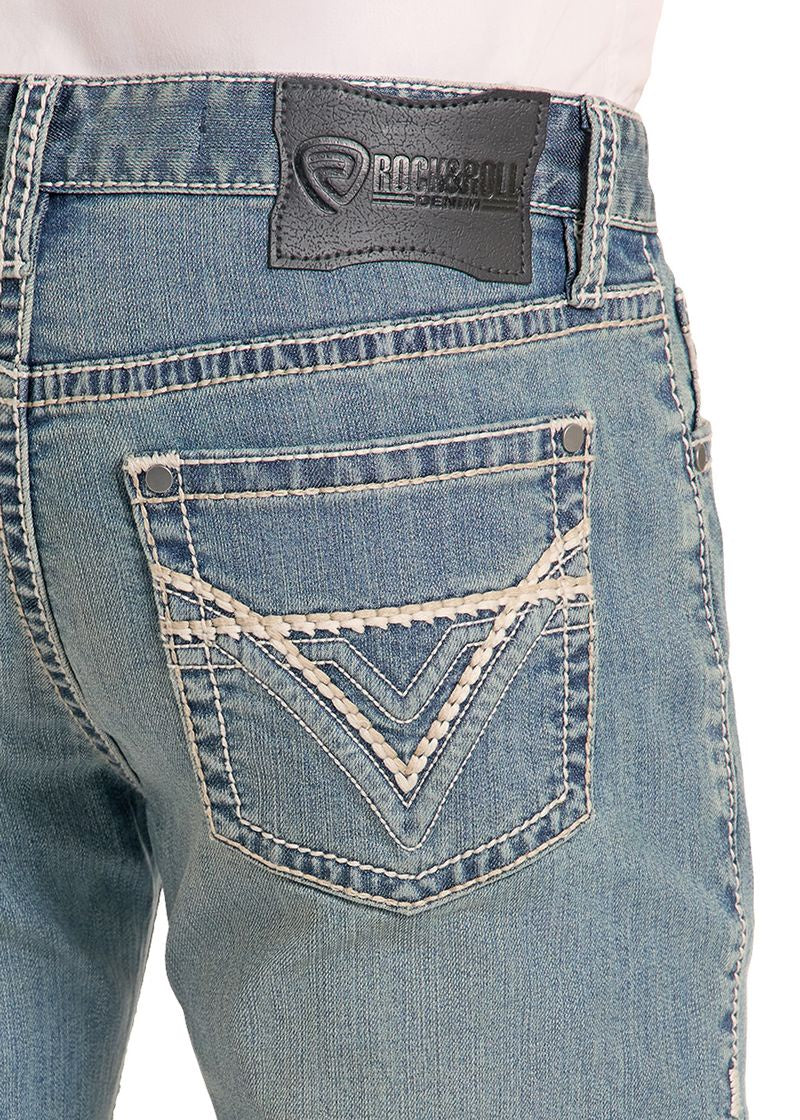 Rock & Roll Men Slim-fit Straight-leg Jeans BM1RD09954