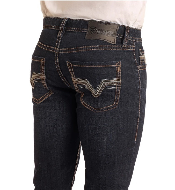 Rock & Roll Men Reflex Skinny Straight Leg Jeans BM2MD05581