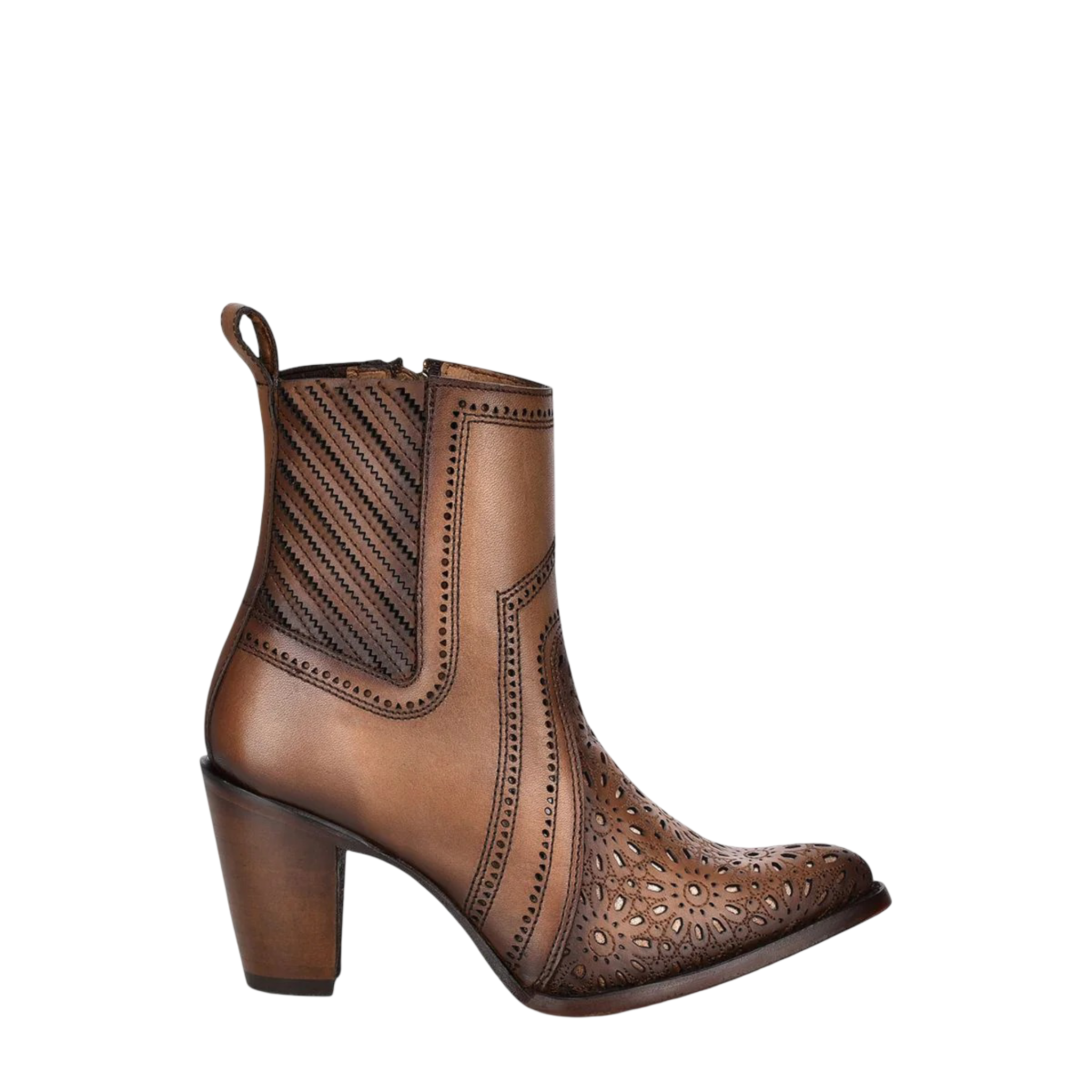 Cuadra Women Leather Short Boot 3F94RS Crust Maple