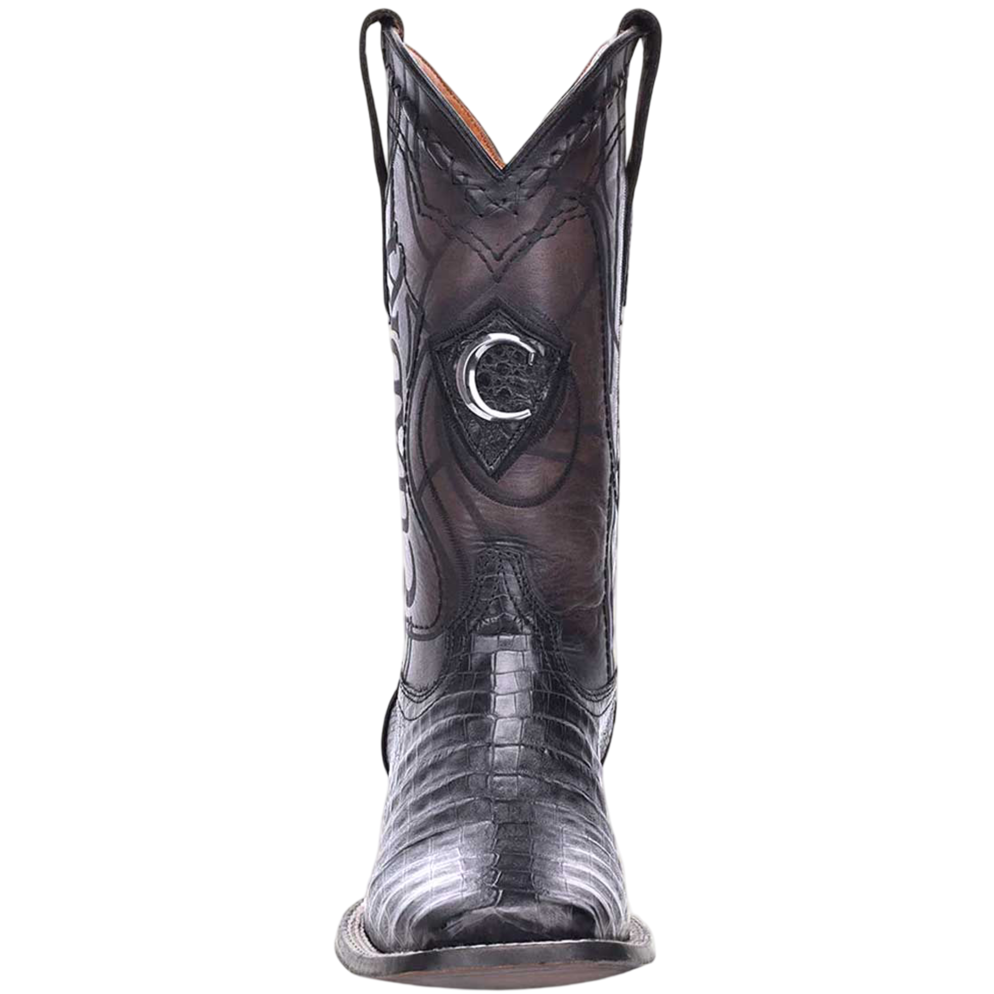 Cuadra MN Caiman Belly Square Toe Boot 3Z1OFY Black