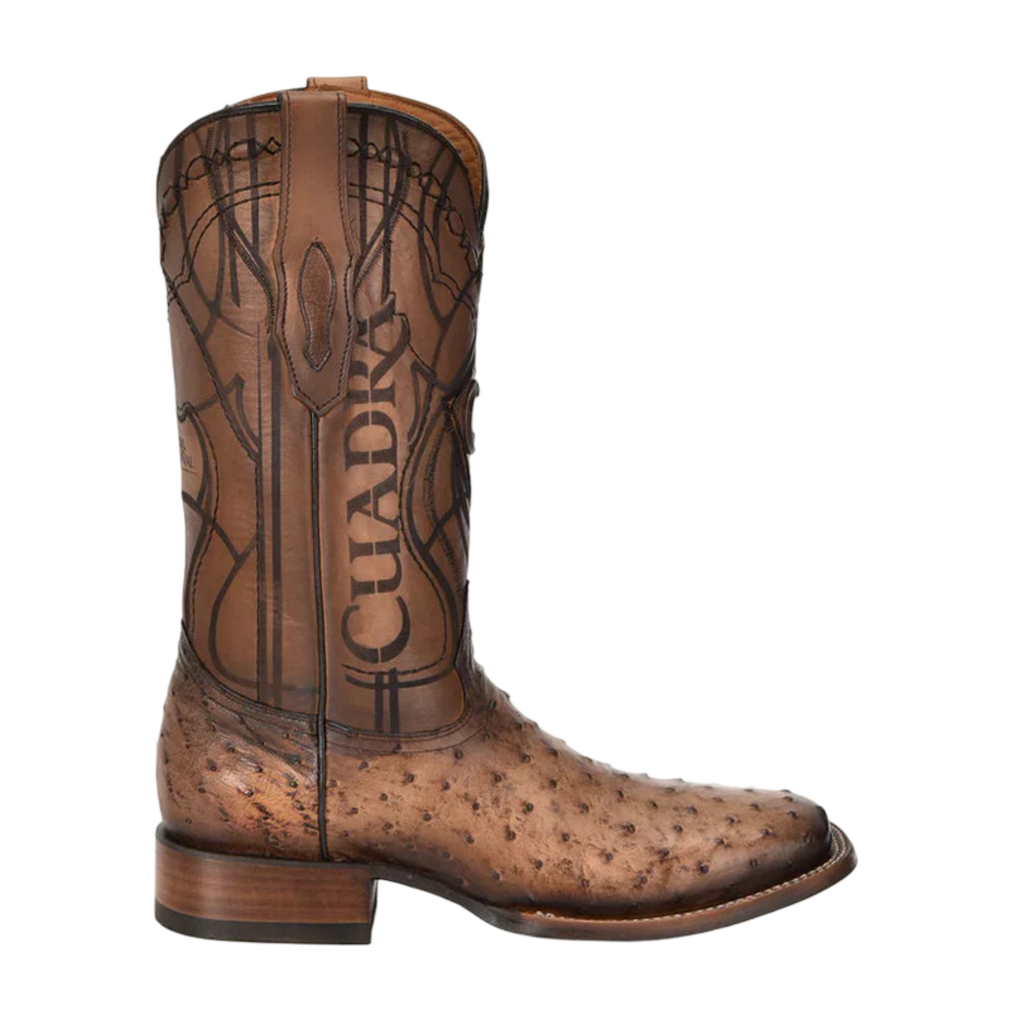 Cuadra MN Ostrich Square Toe Boot 3Z2LA1 Brown