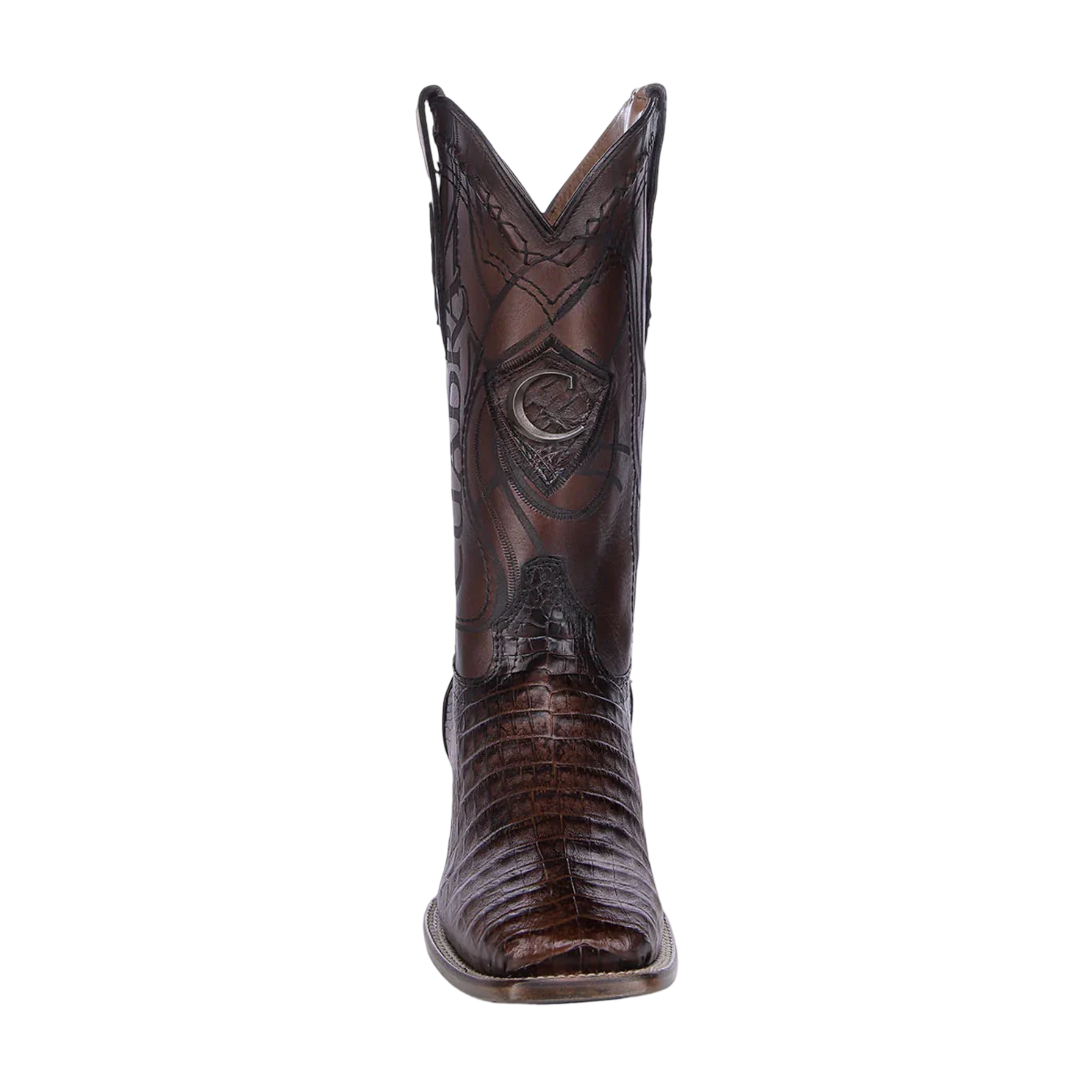 Cuadra MN Caiman Belly Square Toe Boot 3Z1OFY Paris Cafe