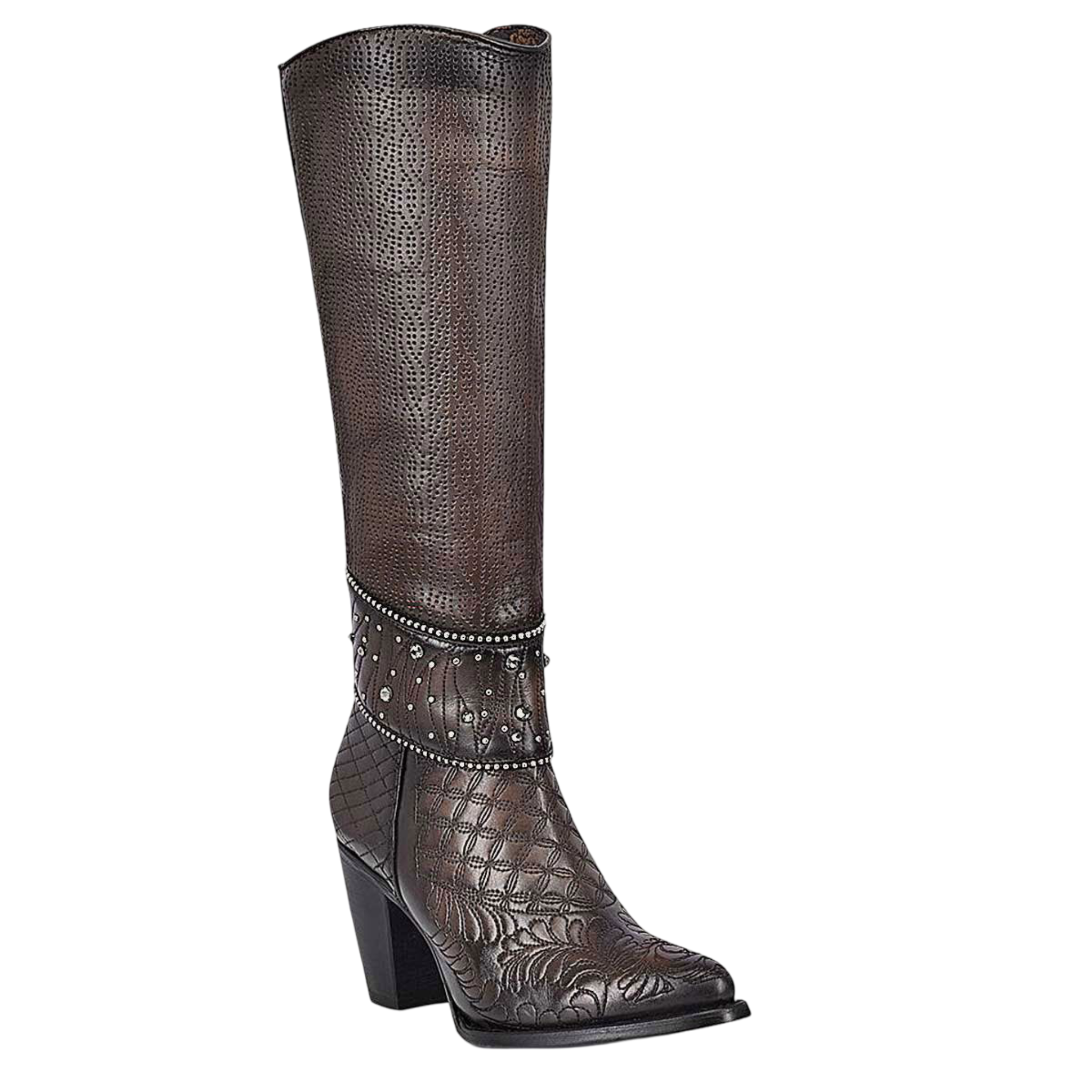 Cuadra WMN Crystal Knee-High Boot 3F80RS Black