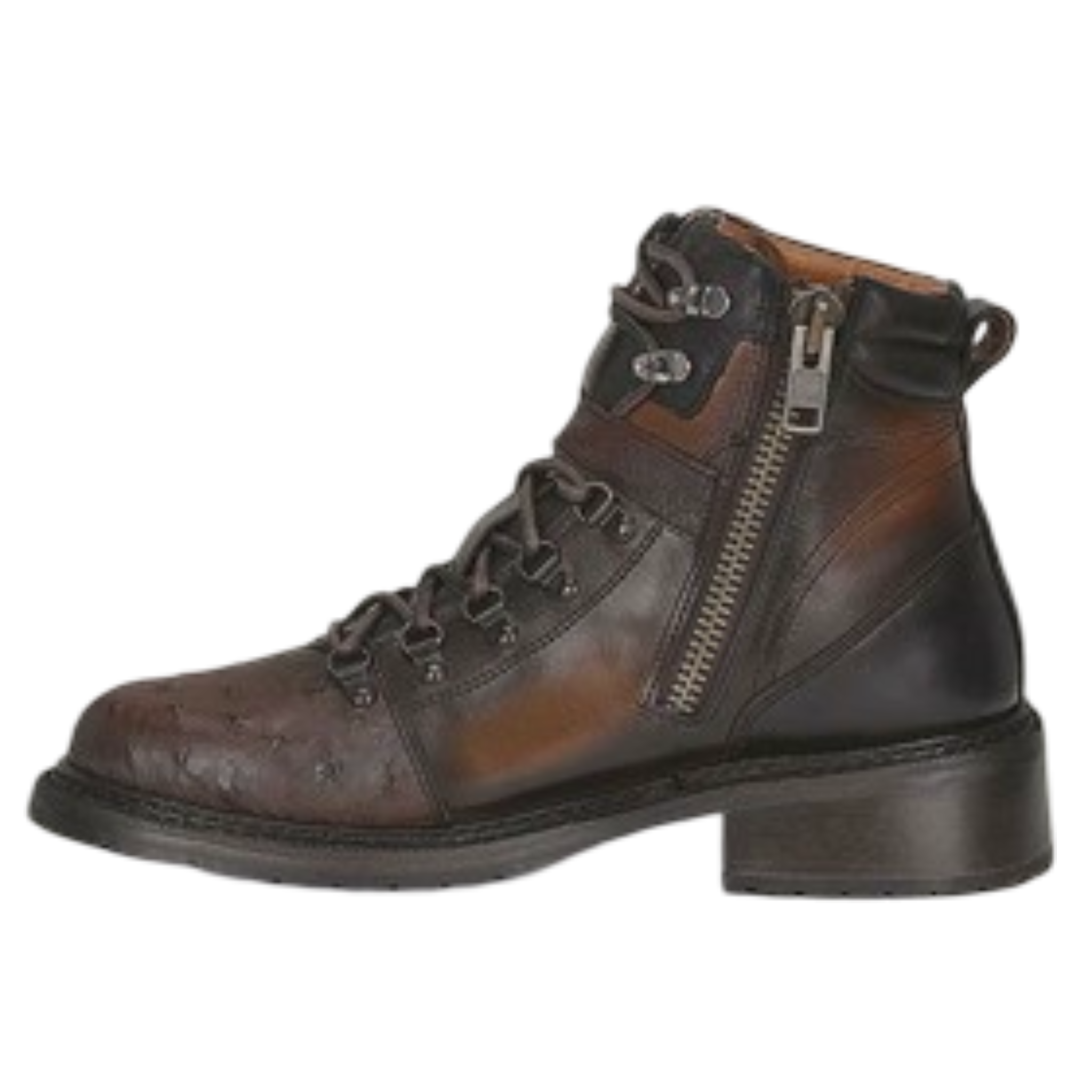 Cuadra MN Ostrich Urban Military Shoe 4J08A3 Brown