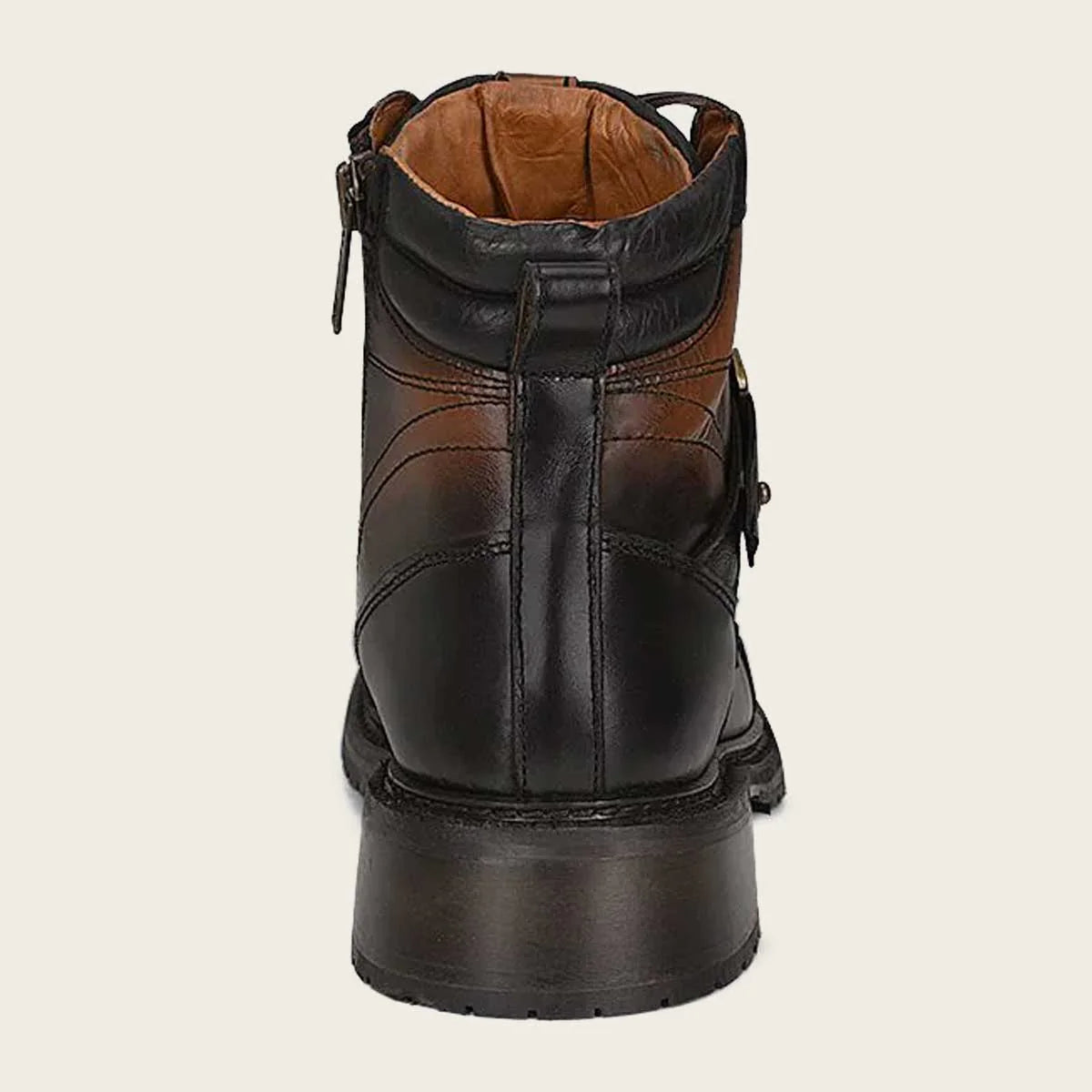 Cuadra brown ostrich leather urban ankle boots