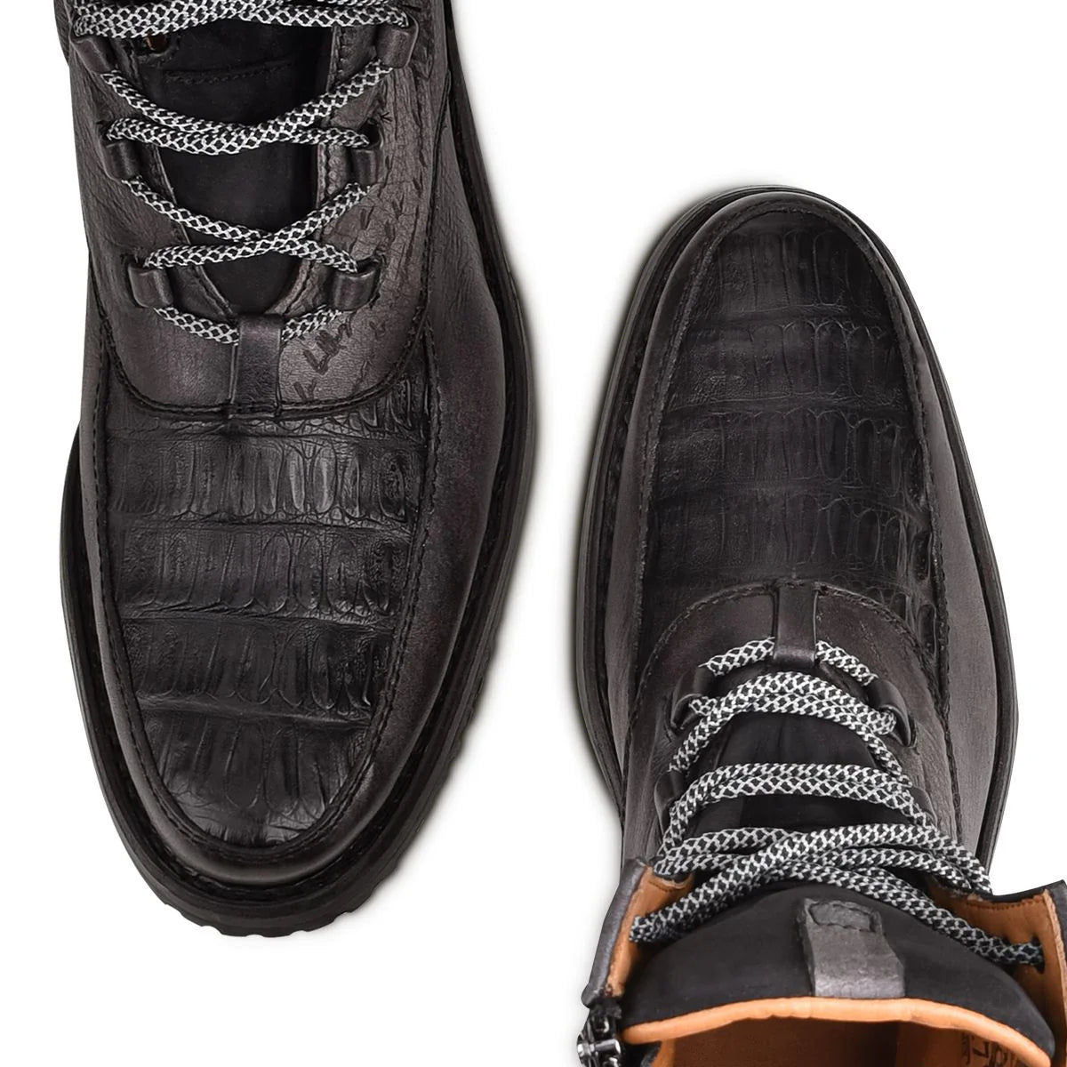 Cuadra MN Caiman Belly Military Shoe 4D09FY Black