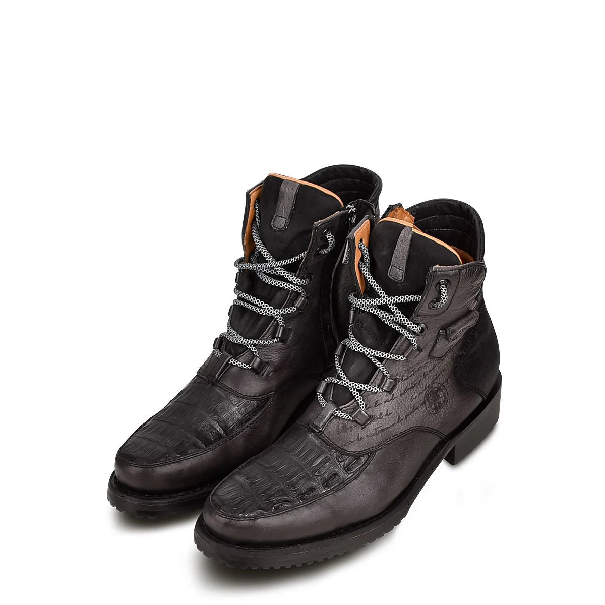 Cuadra MN Caiman Belly Military Shoe 4D09FY Black