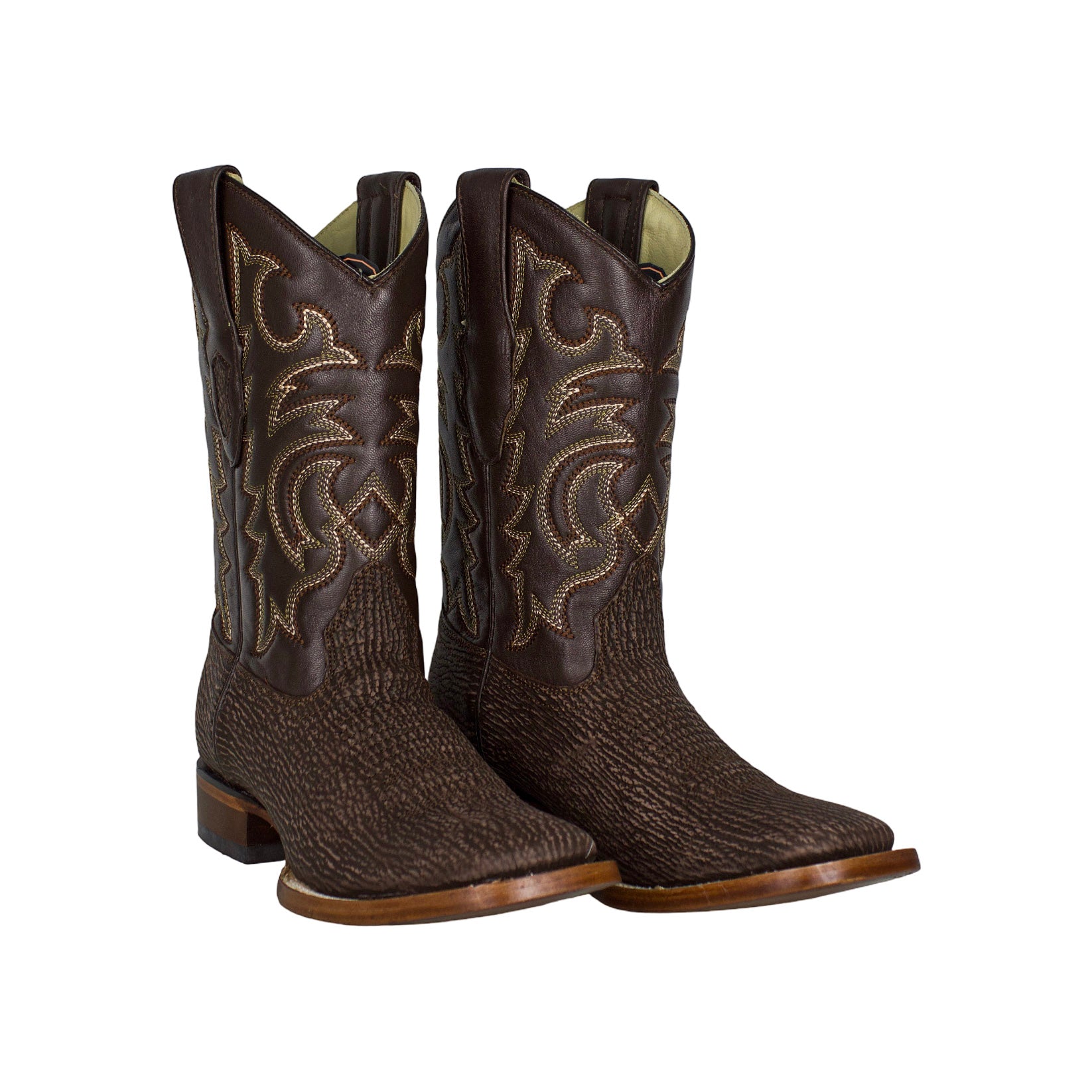 Los Altos Men Shark Rustic Brown 8220907 Square Toe Boot