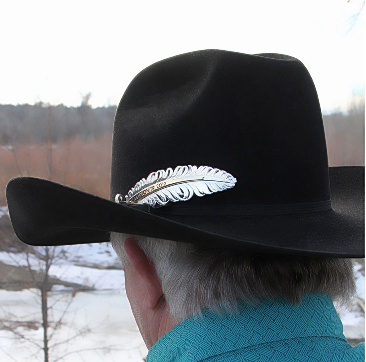 Montana Silversmiths Classic Trophy Hat Feather HF4210