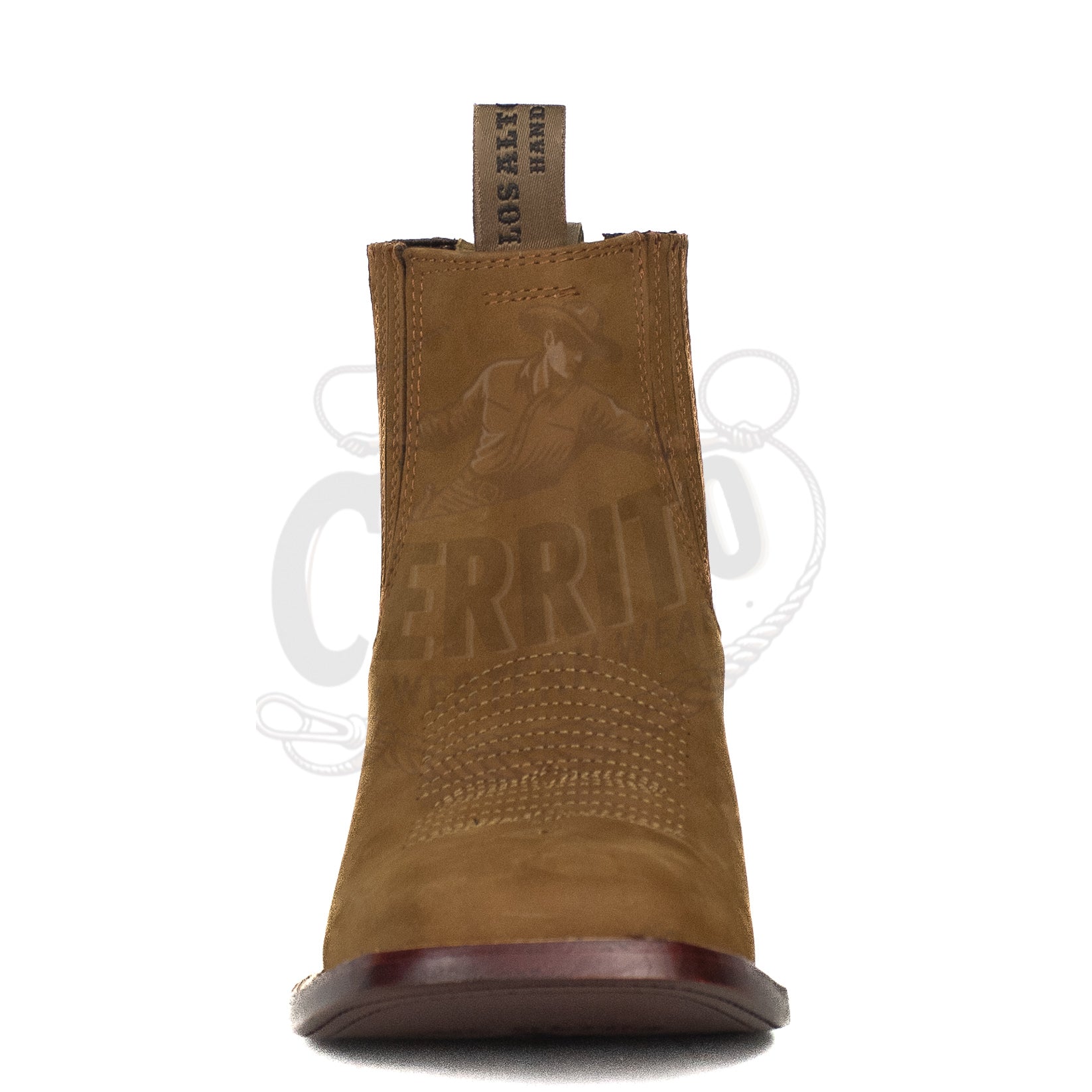 Los Altos Men Square Toe 82BM6350 Chedron Ankle Boot