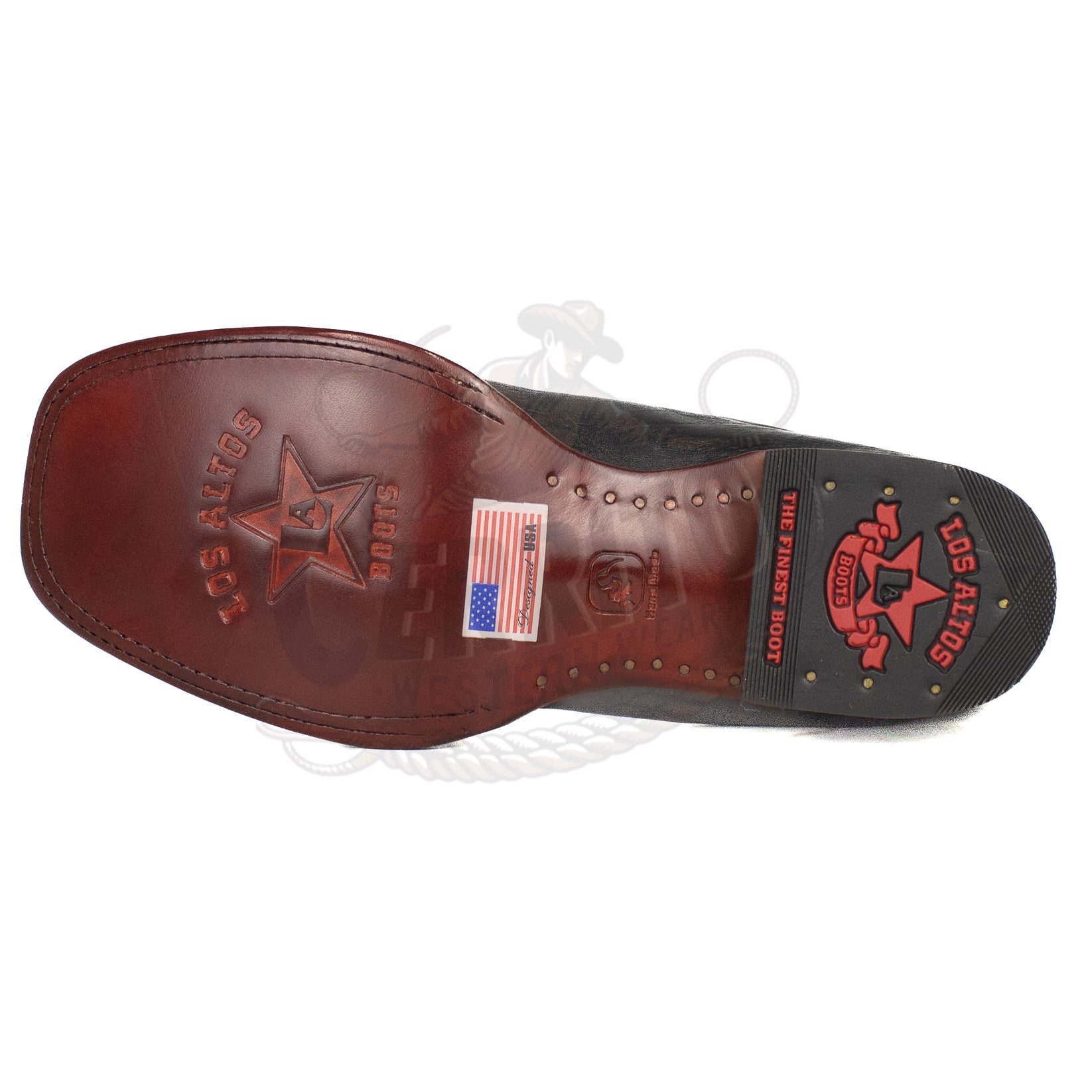 Los Altos Men Square Toe 82BM2105 Ankle Boot