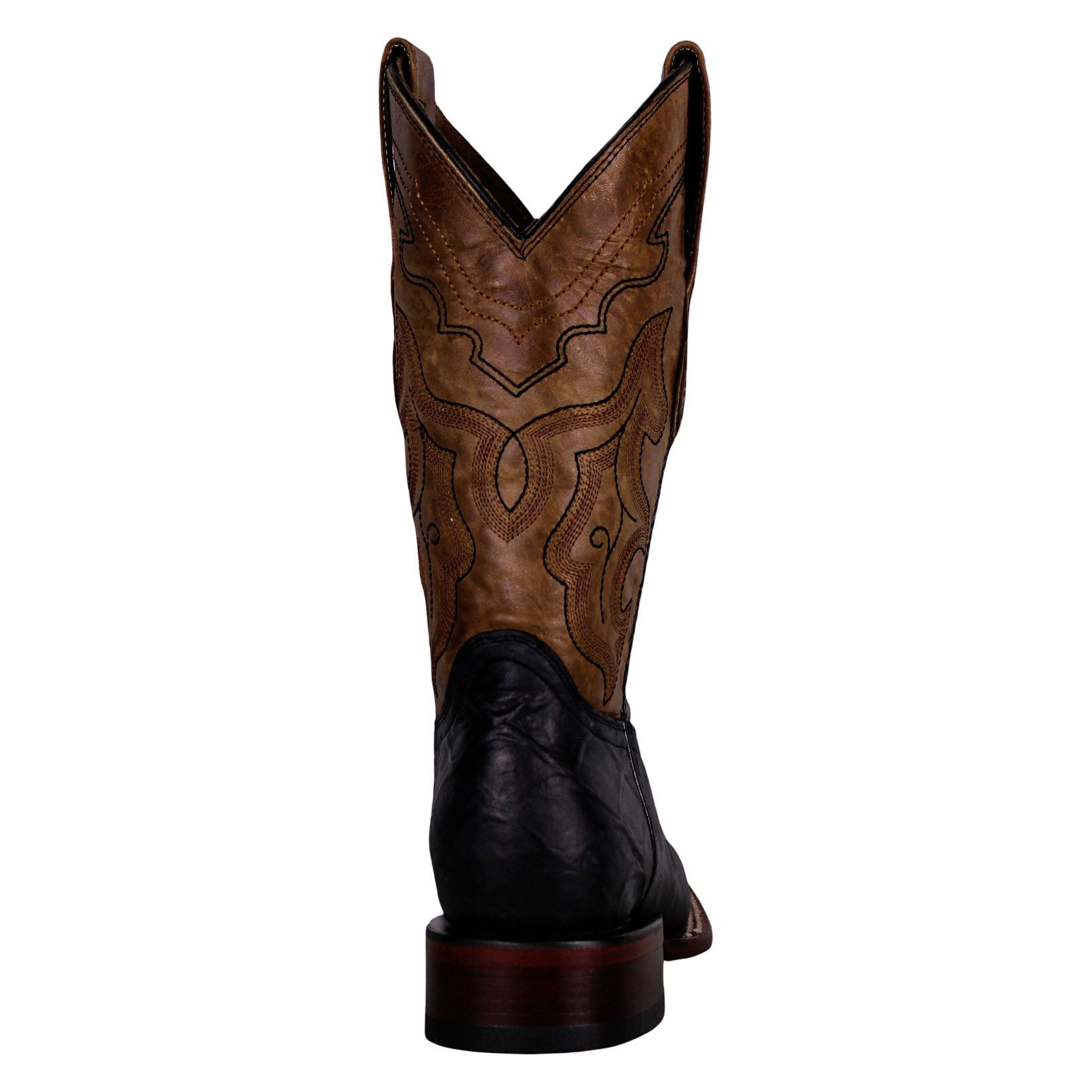 Cerrito MN Azabache Pirarucu Imitation Square Toe Boot ISB029 Black