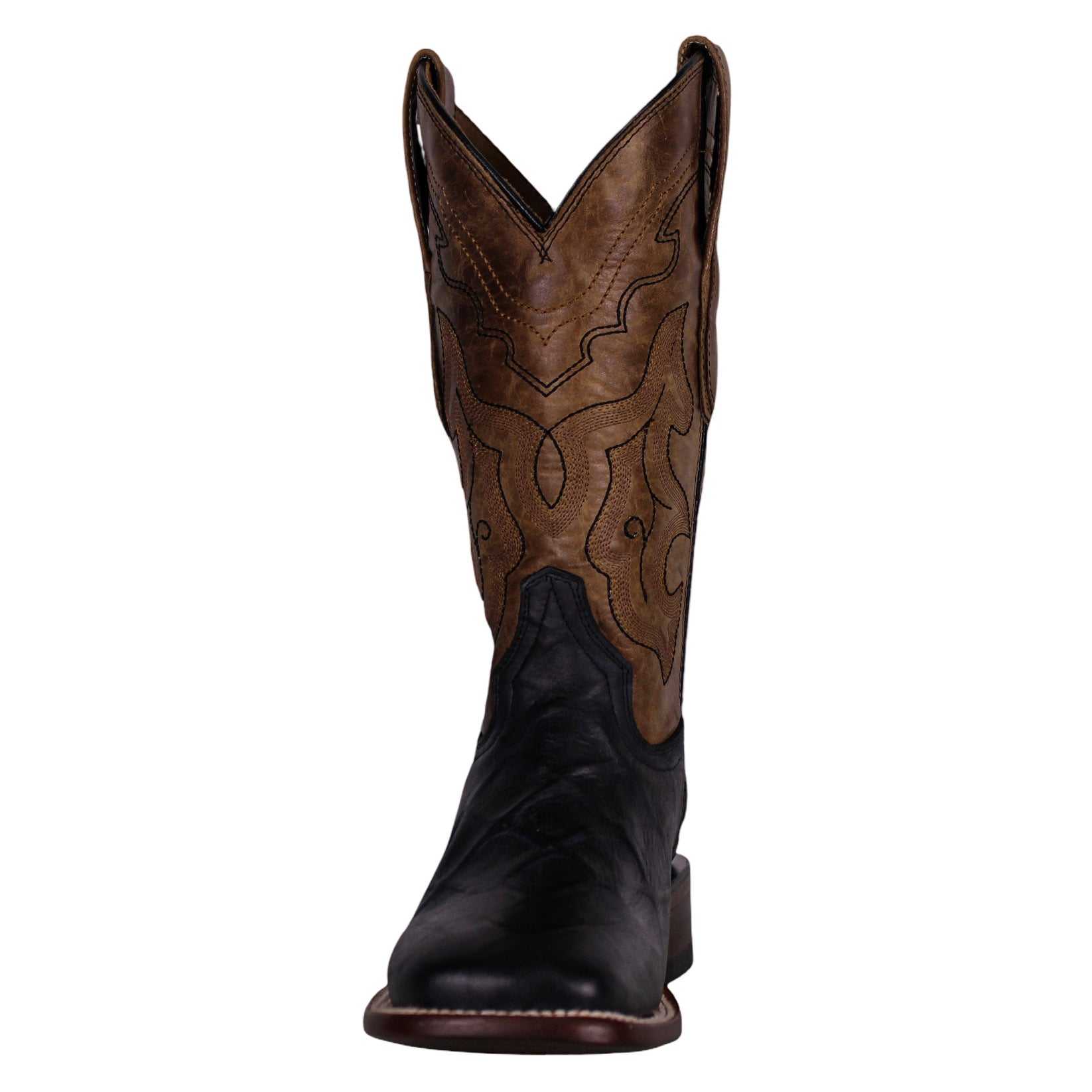Cerrito MN Azabache Pirarucu Imitation Square Toe Boot ISB029 Black