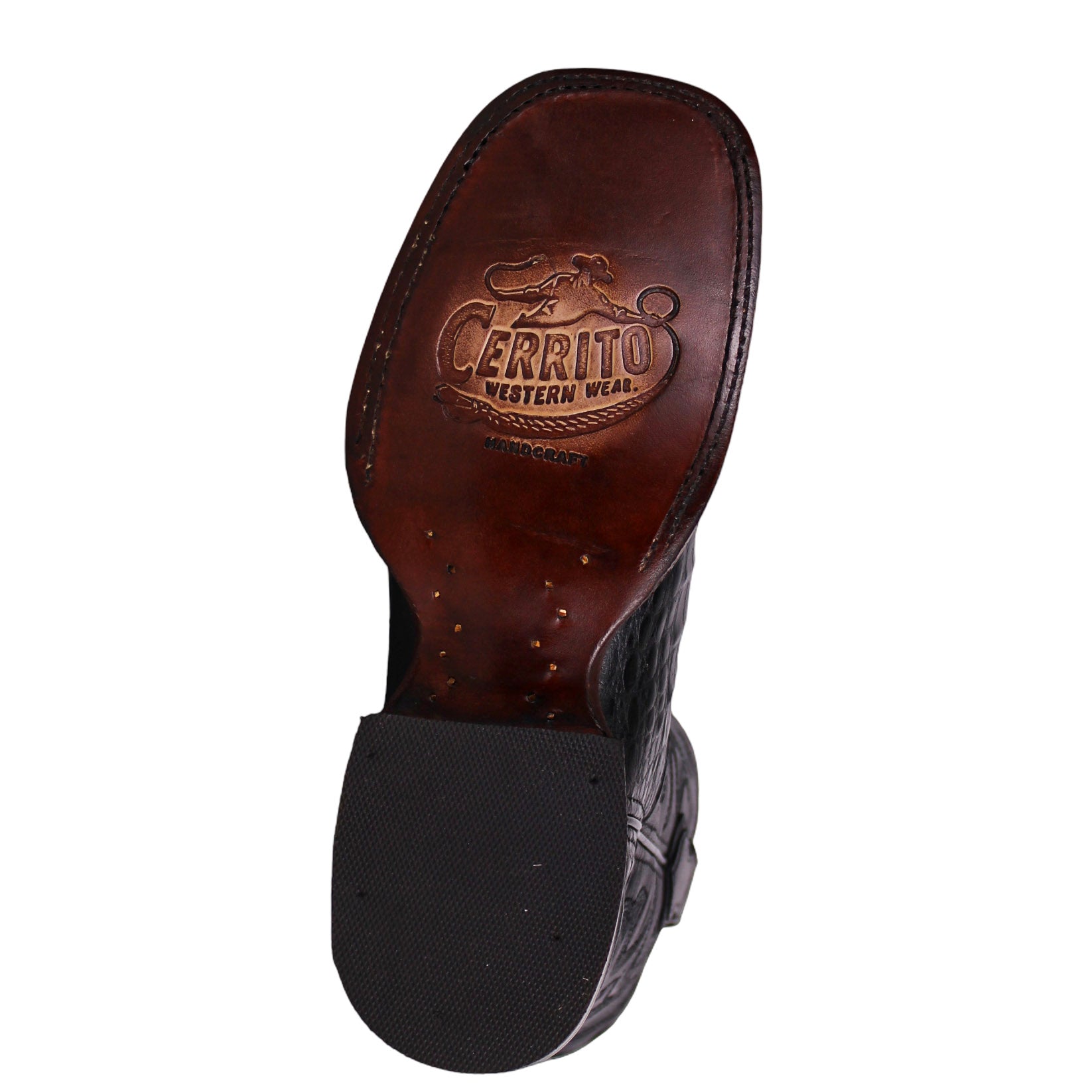 Cerrito MN Caiman Square Toe Boot ISB311C Black