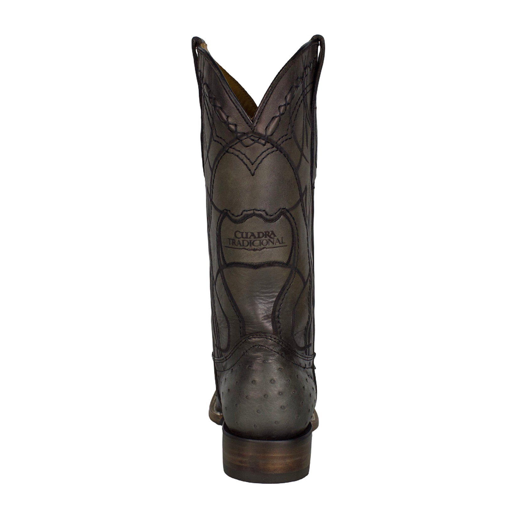 Cuadra MN Ostrich Square Toe Boot 3Z1OA1 Flame Gris
