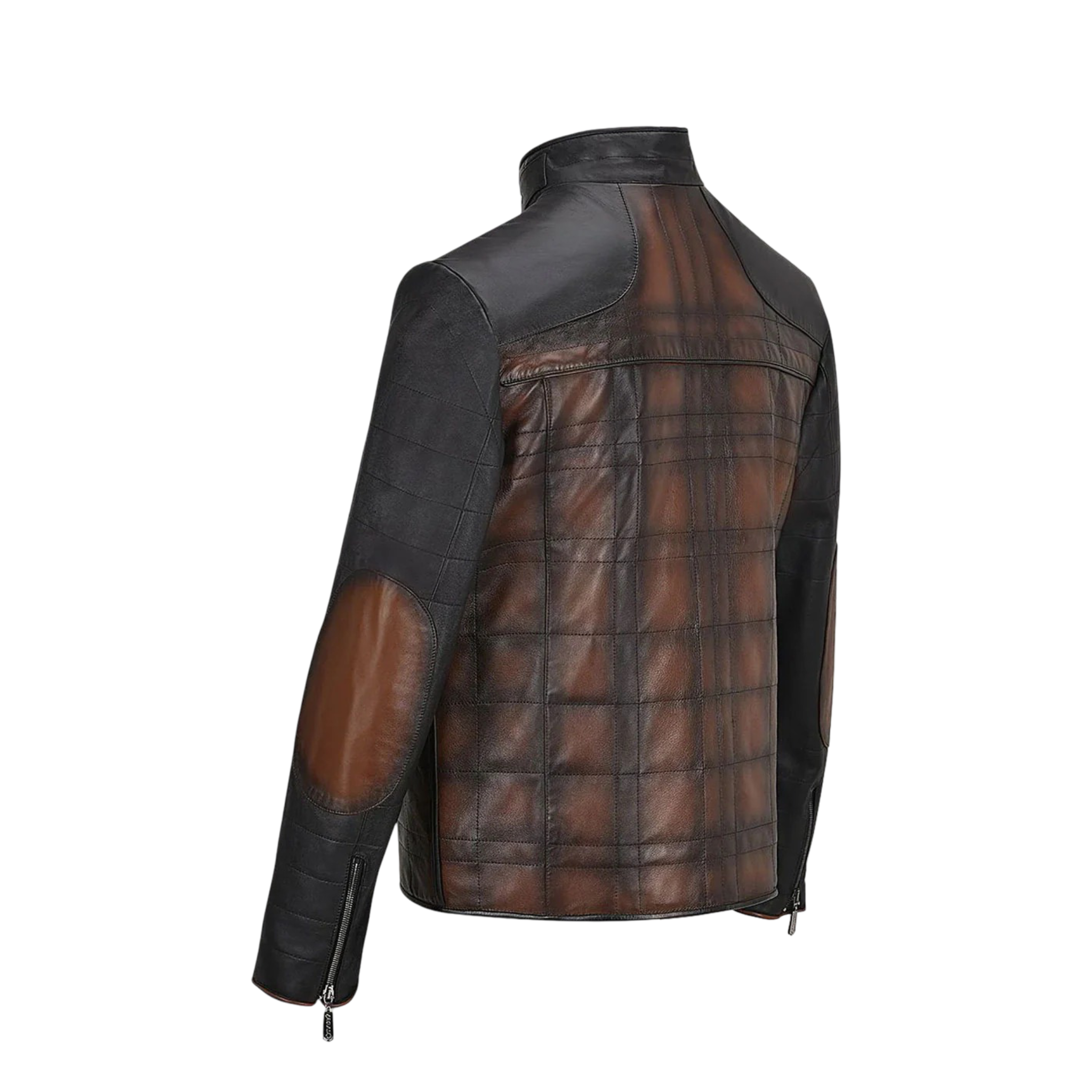 Cuadra Men Lamb Hand-chaded Jacket H308COB Brown
