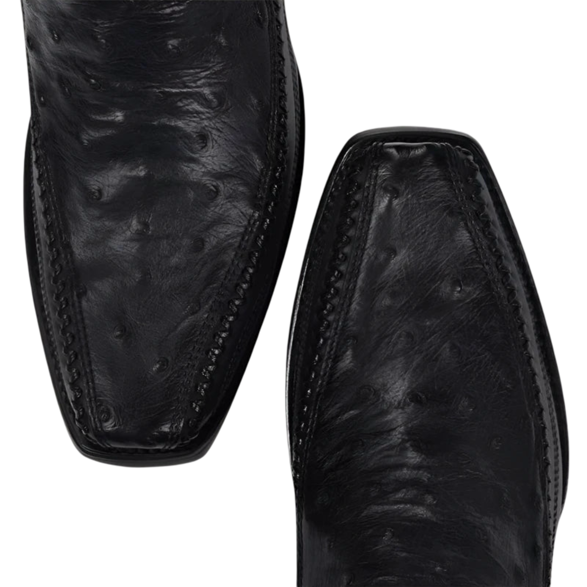 Cuadra MN Ostrich Narrow Square Toe Boot 1J2KA1 Black