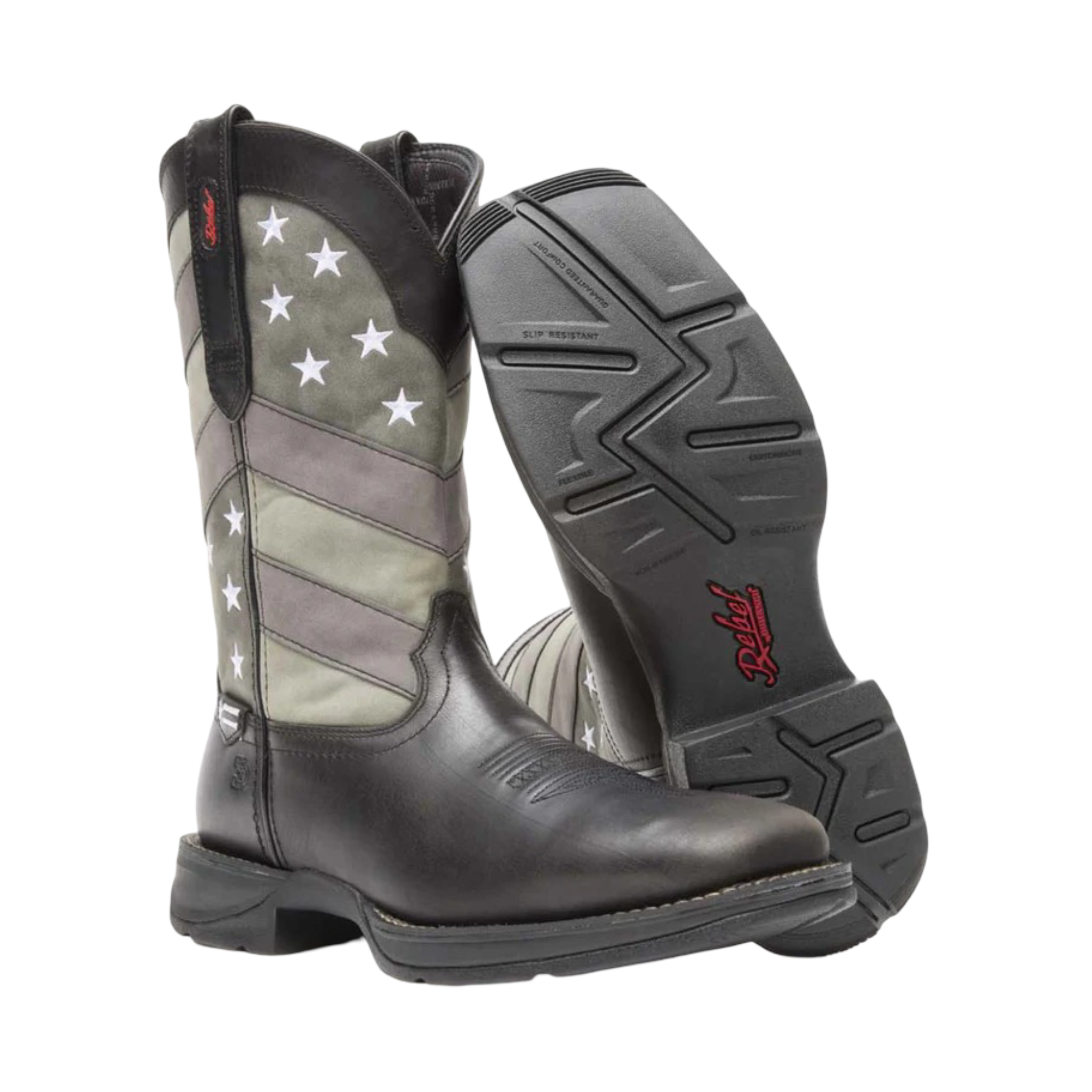 Durango Men Rebel Black Flag Western Boot DDB0125