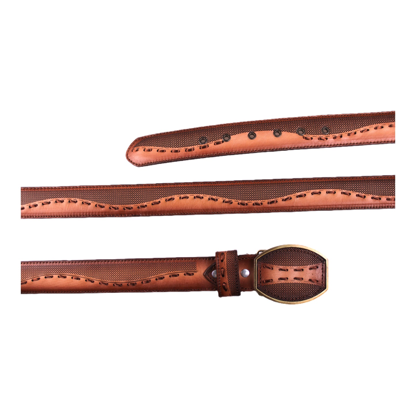 Honey Embroidery Leather Belt