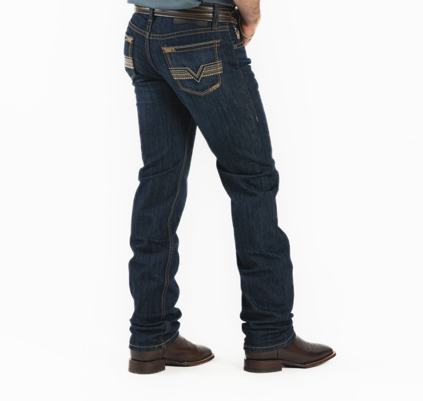 Rock & Roll Men Slim Fit Straight Leg Jeans BM1RD04828