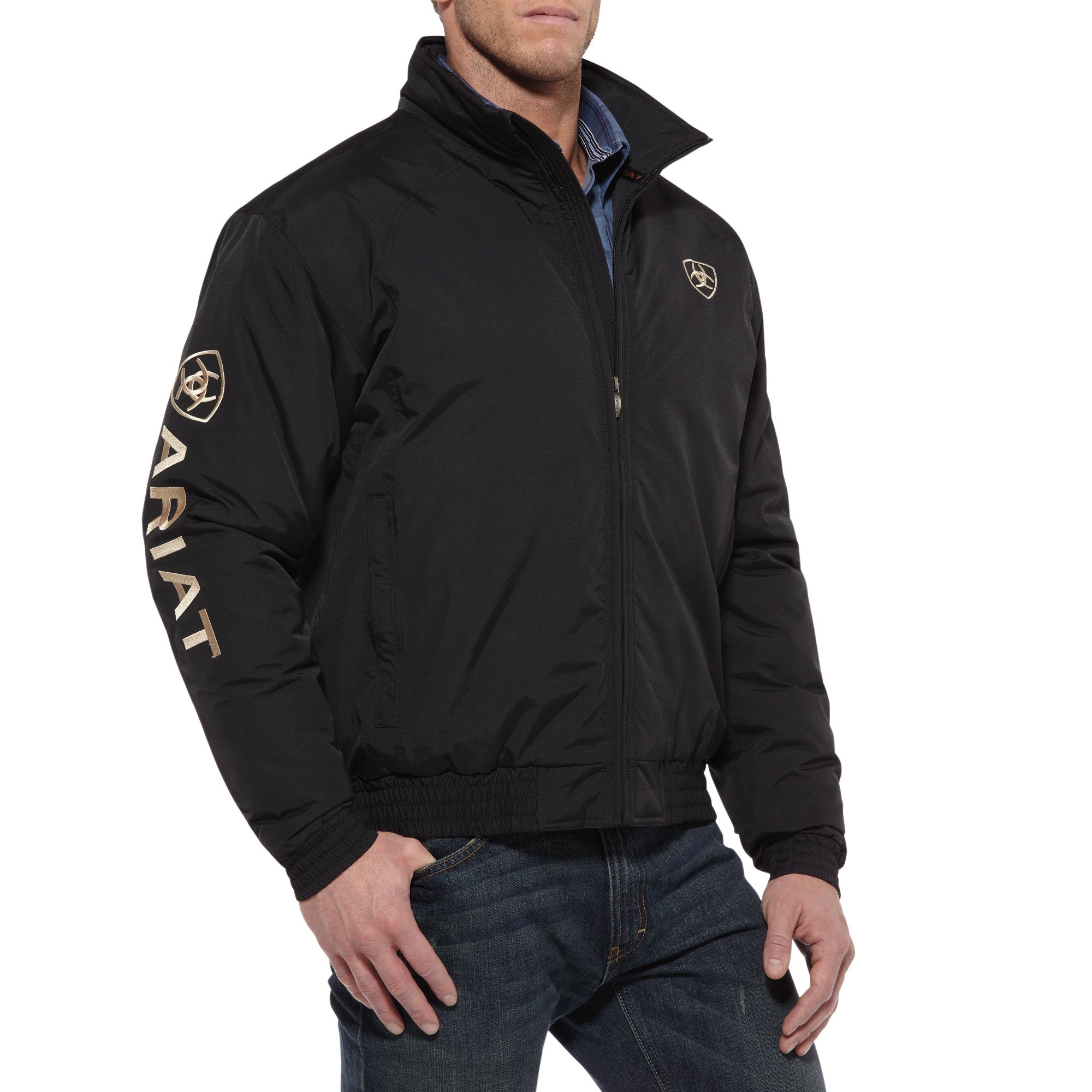 Ariat Men Team Logo Black Insulated 10009945 Jacket