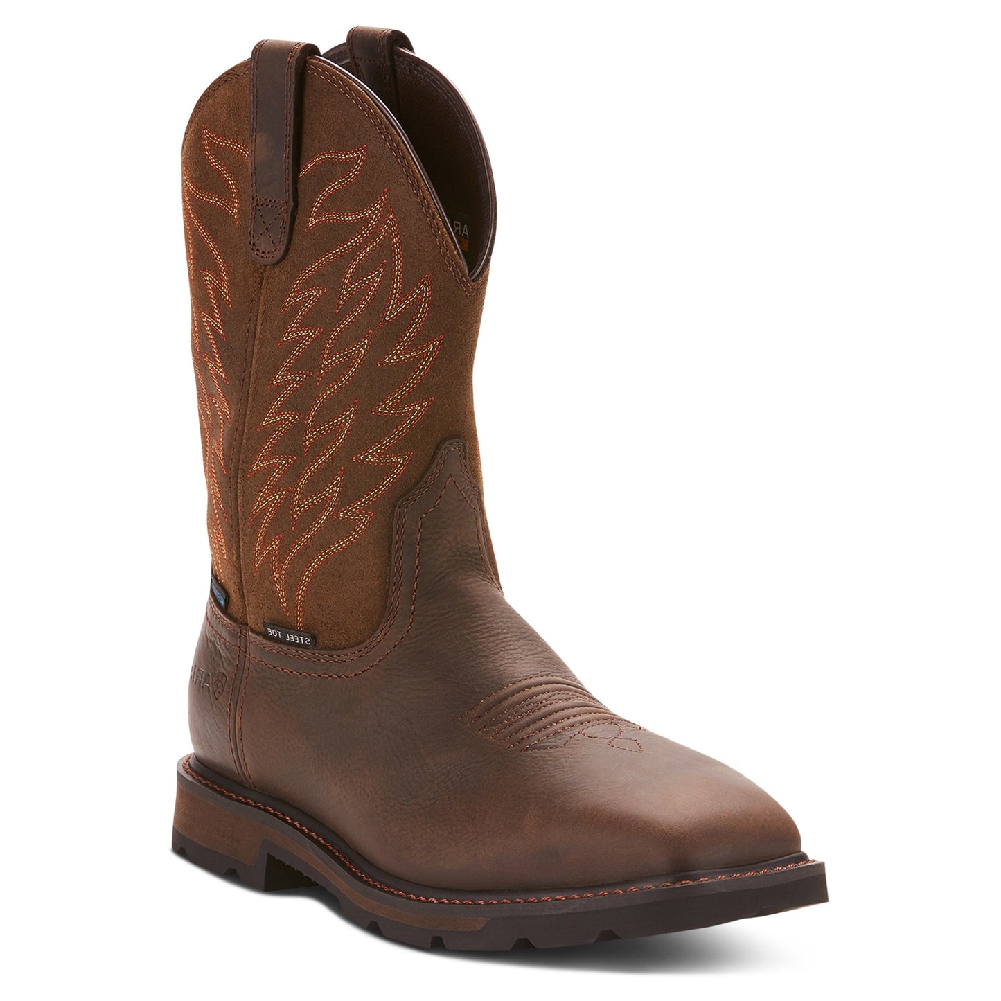 Ariat Men Groundbreaker Wide Square Toe Waterproof Steel Toe Work Boot 10024992